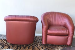 Pair of Mid-Century Modern Swivel Chairs