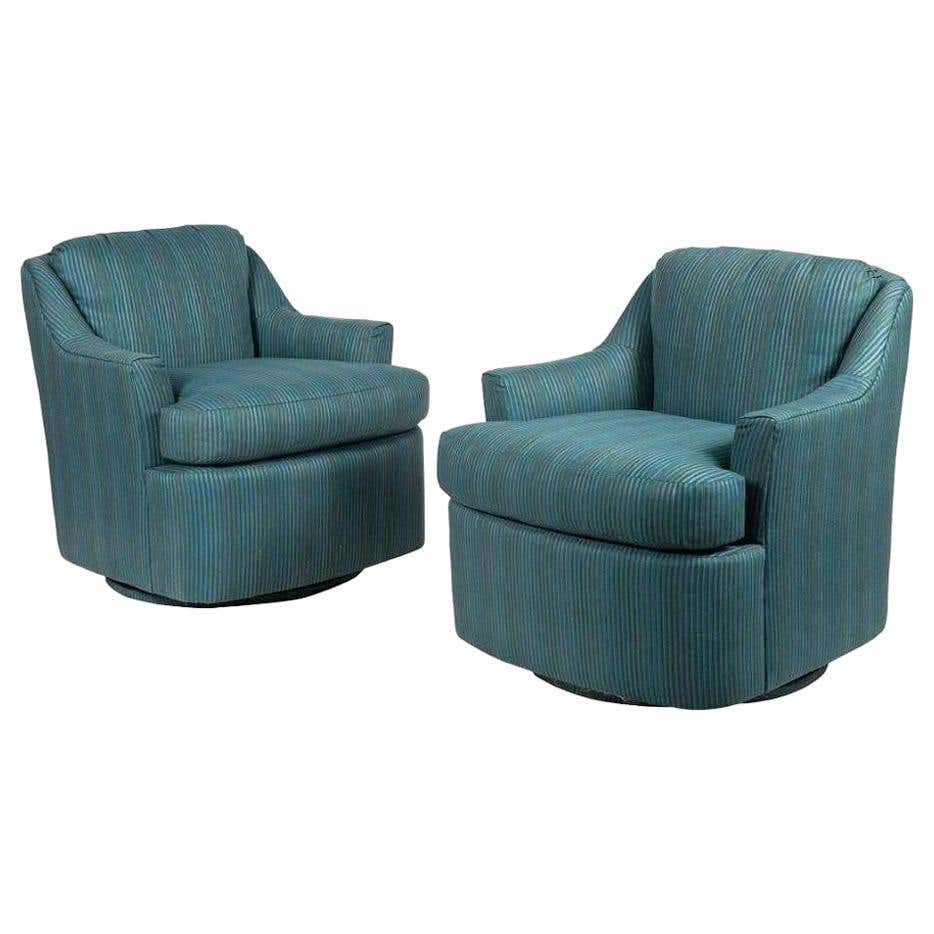 Mid Century Modern Swivel Lounge Chair at 1stDibs
