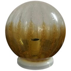 Pair of Mid-Century Modern Table Lamp by Mazzega in Murano Glass, circa 1960