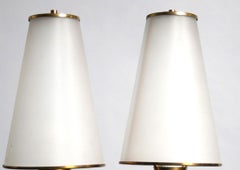 Pair of Mid-Century Modern Table Lamps Attributed to Osvaldo Borsani