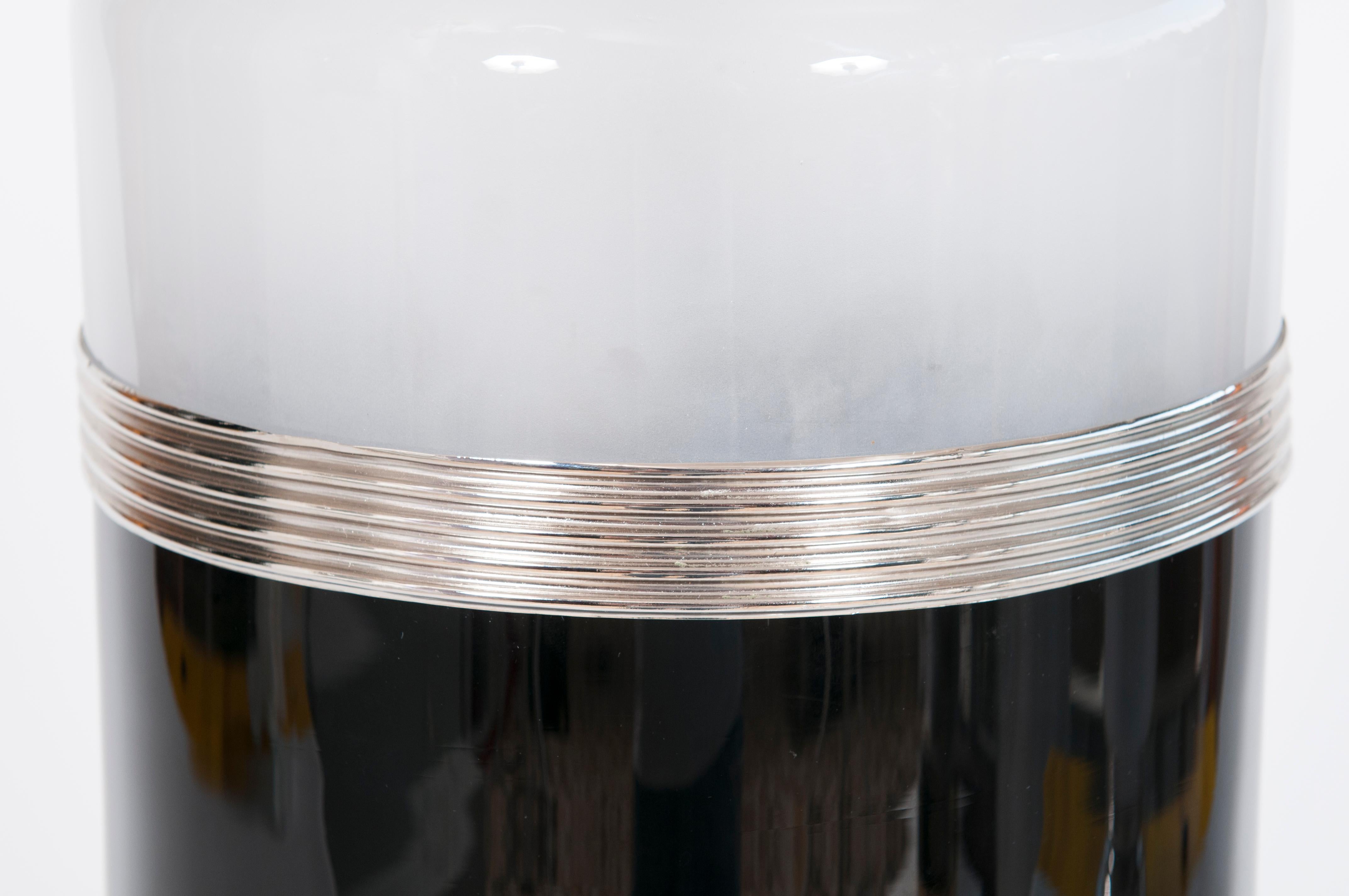 Paar moderne Tischlampen aus der Mitte des Jahrhunderts von Giovanni Dalla Fina, Murano, Italien im Angebot 5