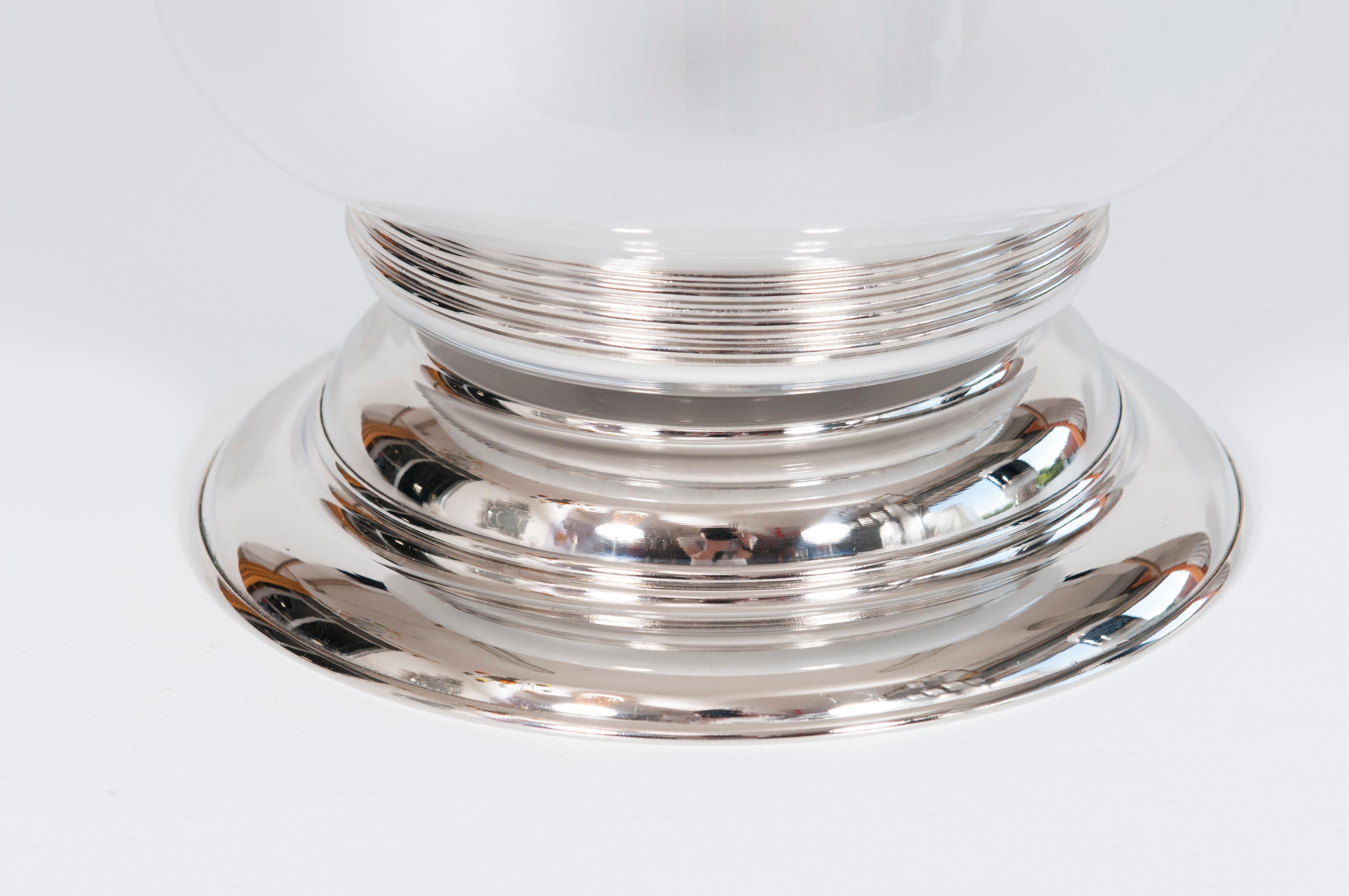 Paar moderne Tischlampen aus der Mitte des Jahrhunderts von Giovanni Dalla Fina, Murano, Italien im Angebot 6