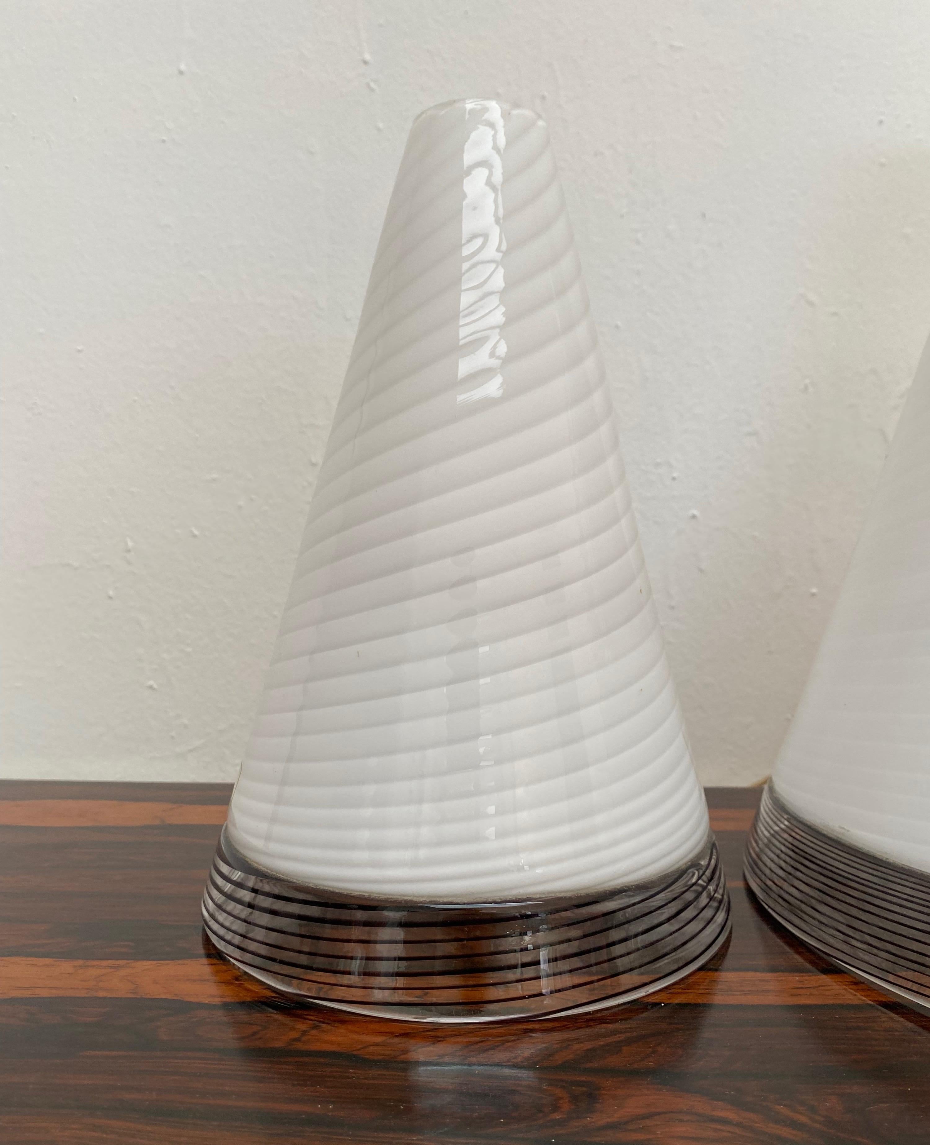 Pair of Mid-Century Modern Table Lamps by Giusto Toso, Murano Italy, ca.1970 For Sale 6