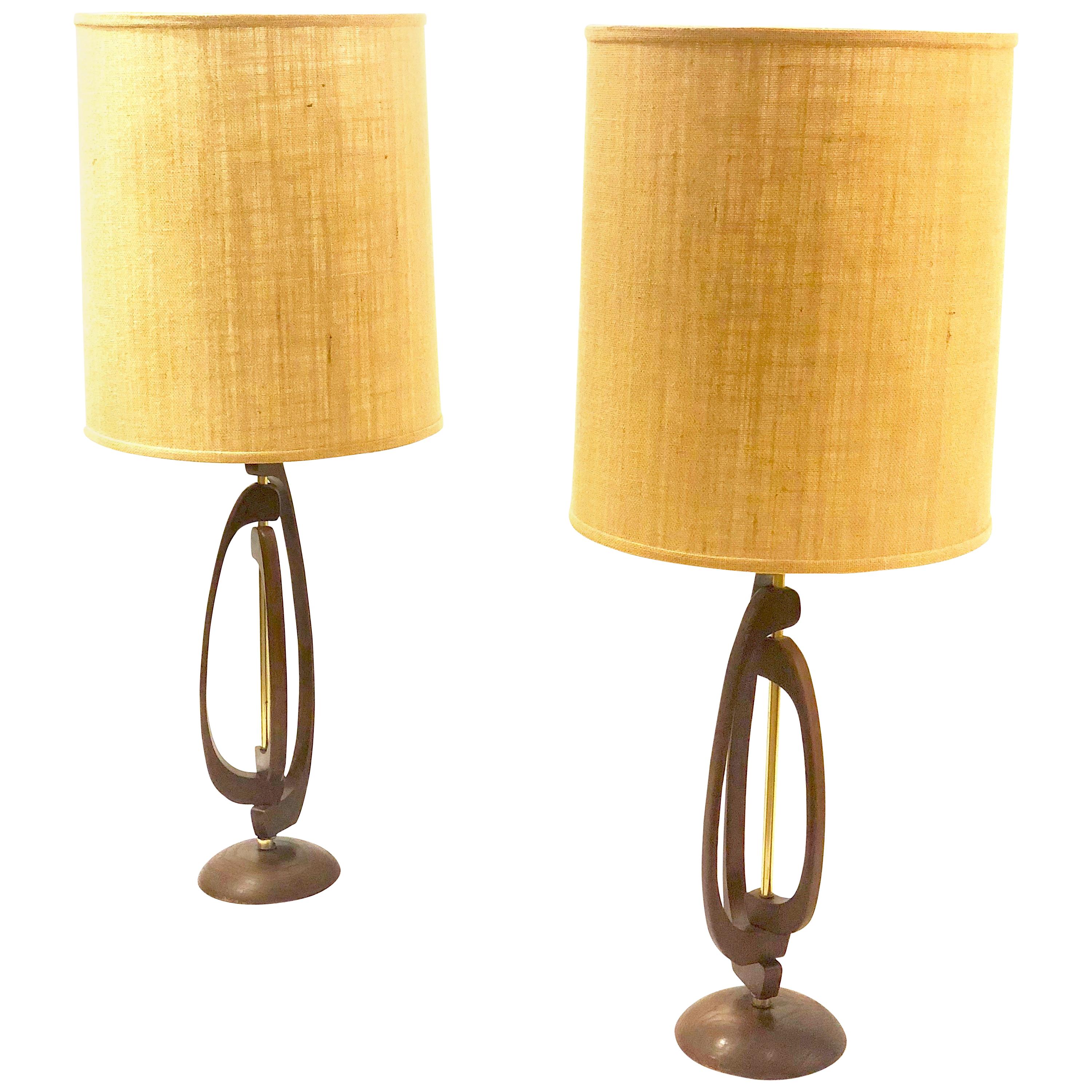 Pair of Mid-Century Modern Table Lamps by Modeline