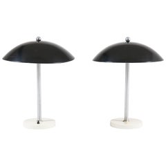 Pair of Mid-Century Modern Table Lamps by Wim Rietveld for Gispen, 1950s