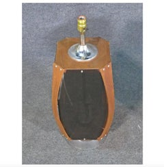 Mid-Century Table Lamps in Teak and Lucite by Lawrin