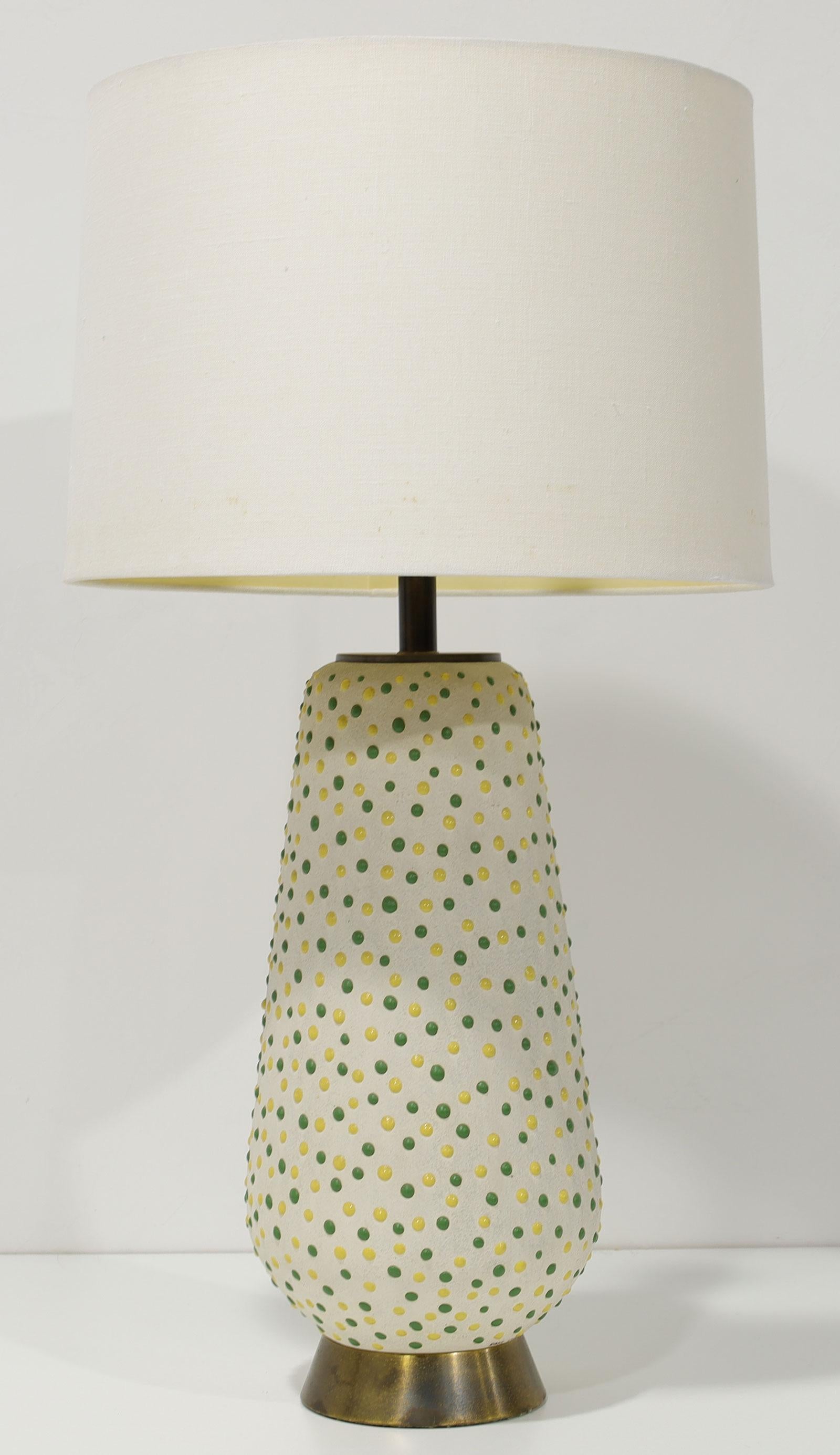 Pair of Mid Century Modern Table Lamps Signed In Good Condition For Sale In Dallas, TX