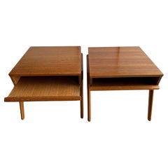 Pair of Mid-Century Modern Tray Side Table Designed by John Keal 