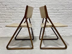 Pair of Mid Century MODERN "TRIANGLE" CHAIRS by Stow Davis, c.1960's