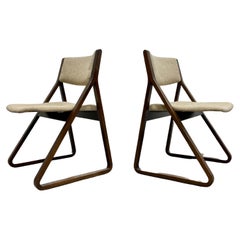 Vintage Pair of Mid Century MODERN "TRIANGLE" CHAIRS by Stow Davis, c.1960's