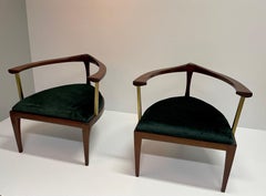 Pair of Mid-Century Modern Tripod Lounge Chairs