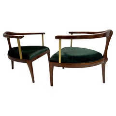 Pair of Mid-Century Modern Tripod Lounge Chairs