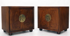 Pair of Mid-Century Modern Two Doors Nightstands by Henredon
