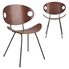 Pair of Mid-Century Modern Ulla Chairs Model 706, Ola Kettunen, Merivaara 1950s