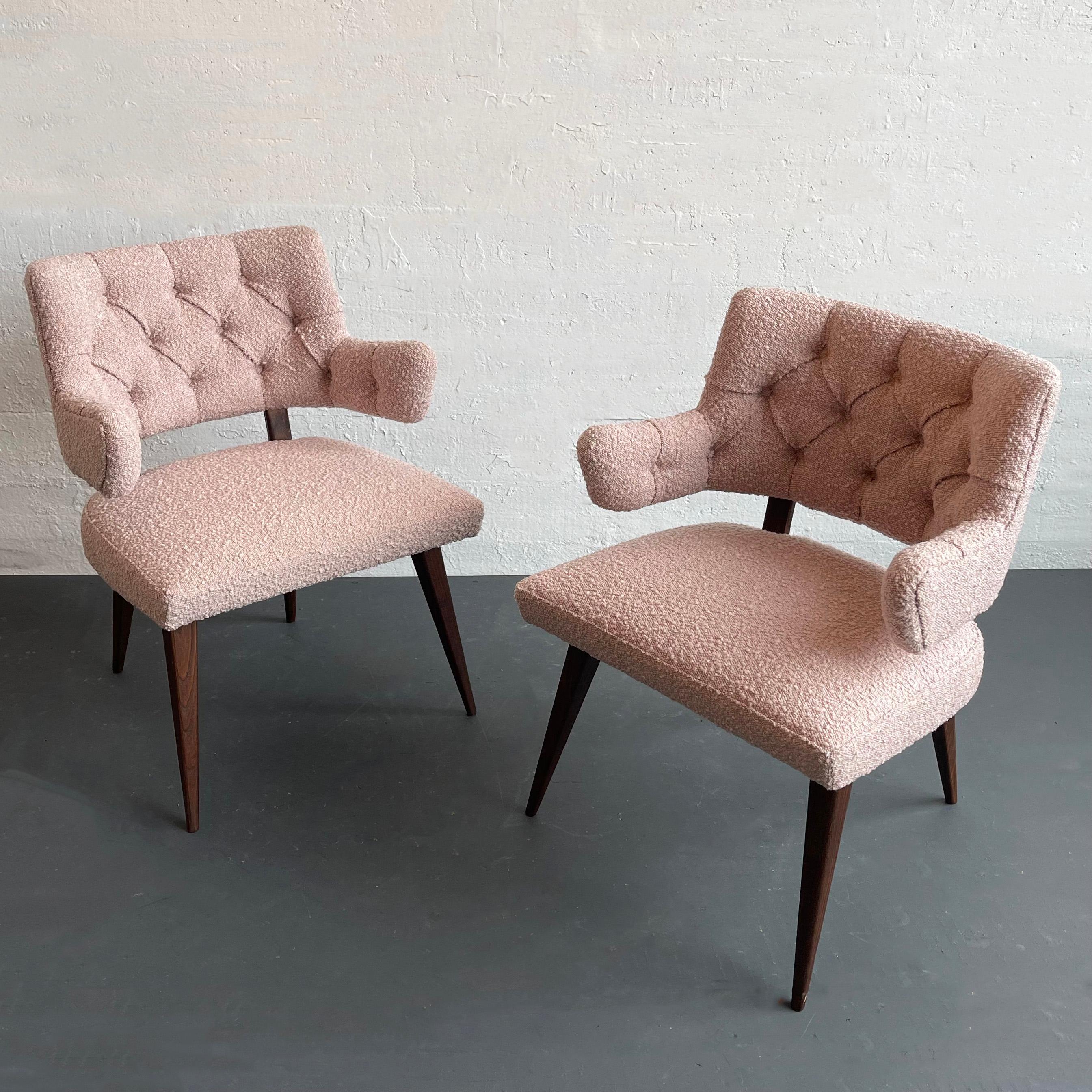 Paar gepolsterte Sessel aus der Mitte des Jahrhunderts (Mid-Century Modern) (Moderne der Mitte des Jahrhunderts) im Angebot