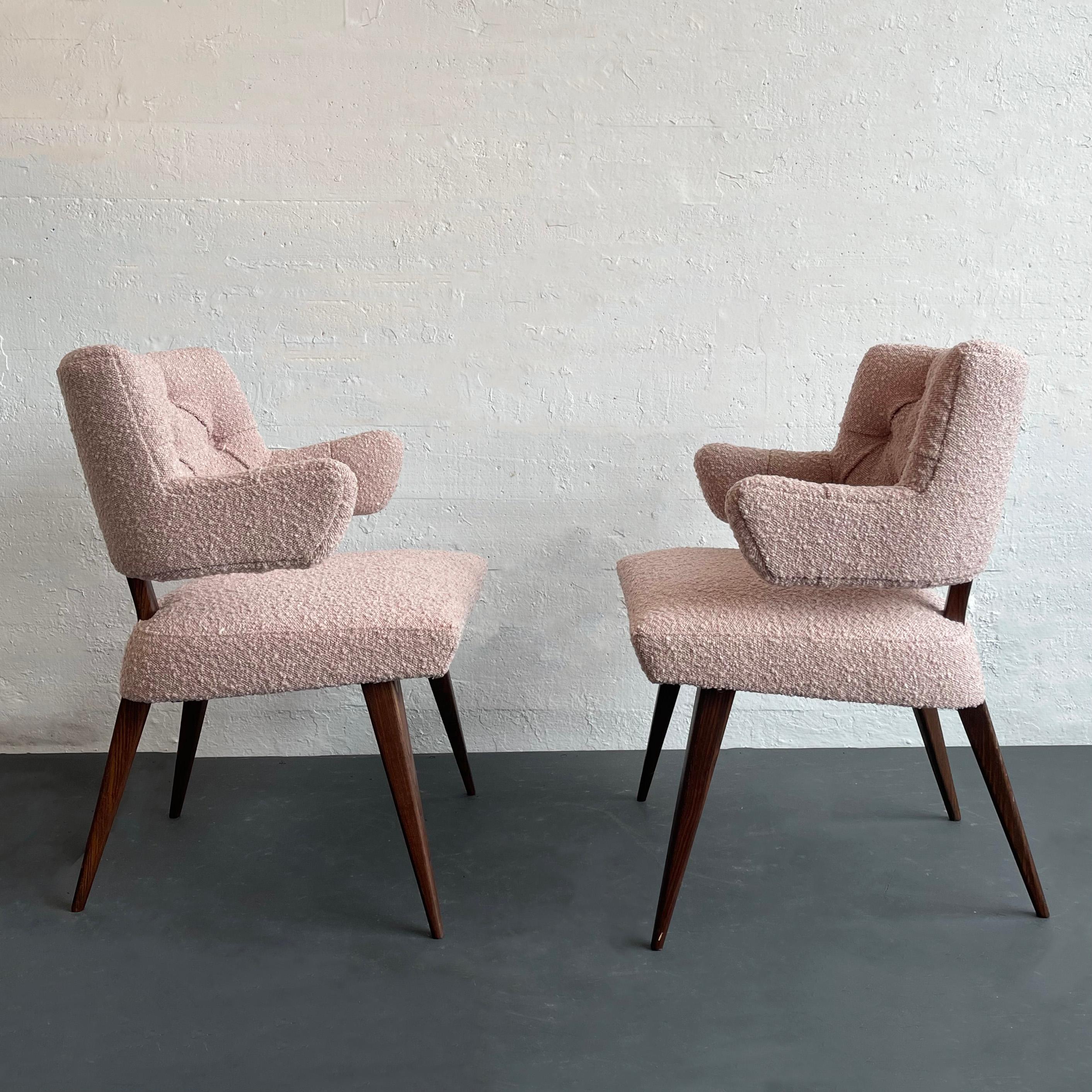 Paar gepolsterte Sessel aus der Mitte des Jahrhunderts (Mid-Century Modern) (20. Jahrhundert) im Angebot