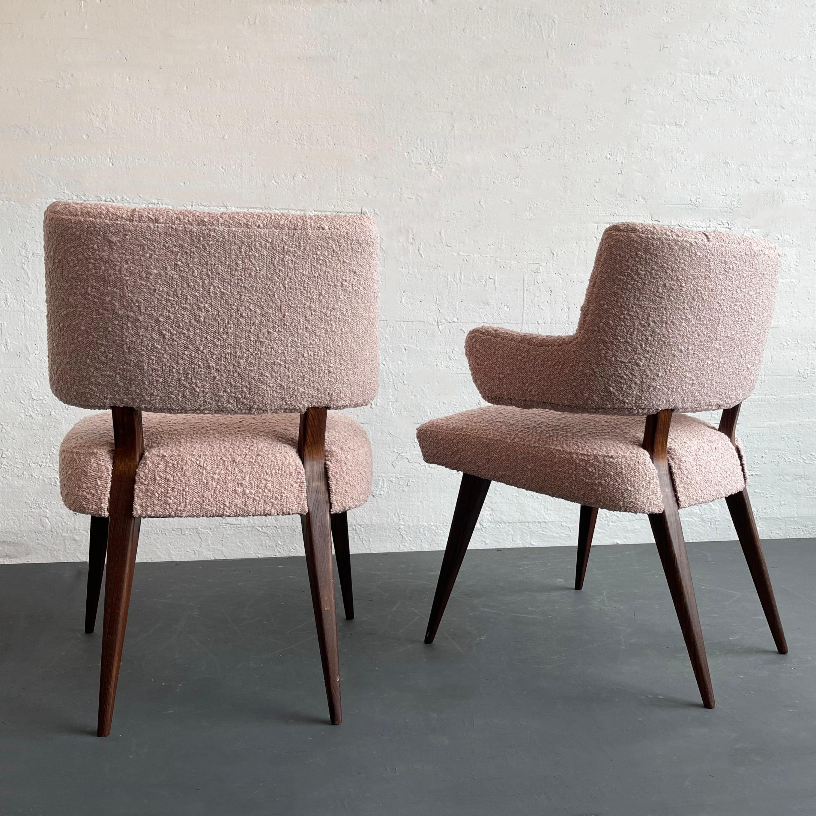 Paar gepolsterte Sessel aus der Mitte des Jahrhunderts (Mid-Century Modern) im Angebot 1