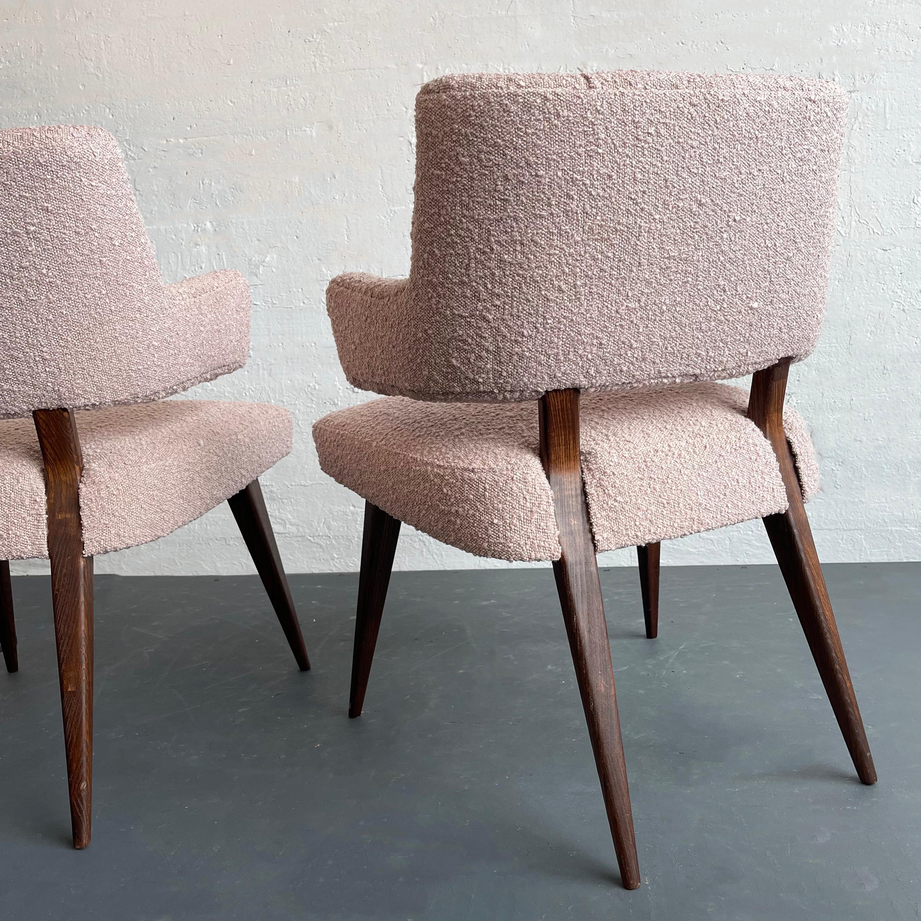 Paar gepolsterte Sessel aus der Mitte des Jahrhunderts (Mid-Century Modern) im Angebot 2