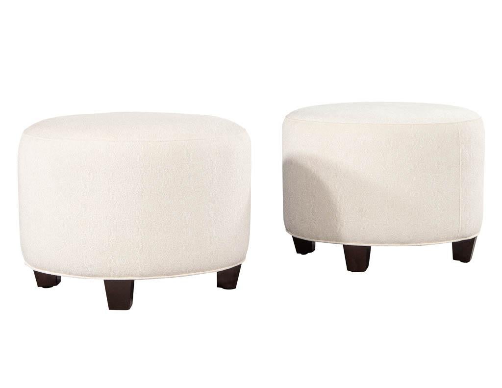 mid century modern ottomans