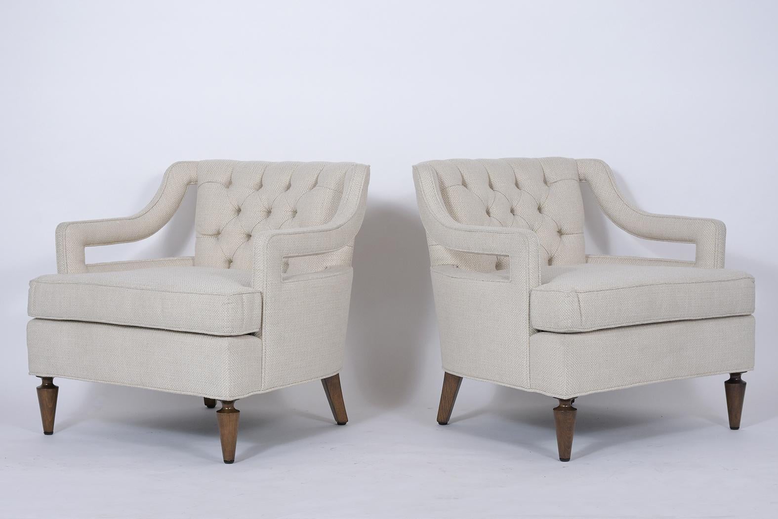 Mid-20th Century Pair of Mid-Century Modern Lounge Chairs