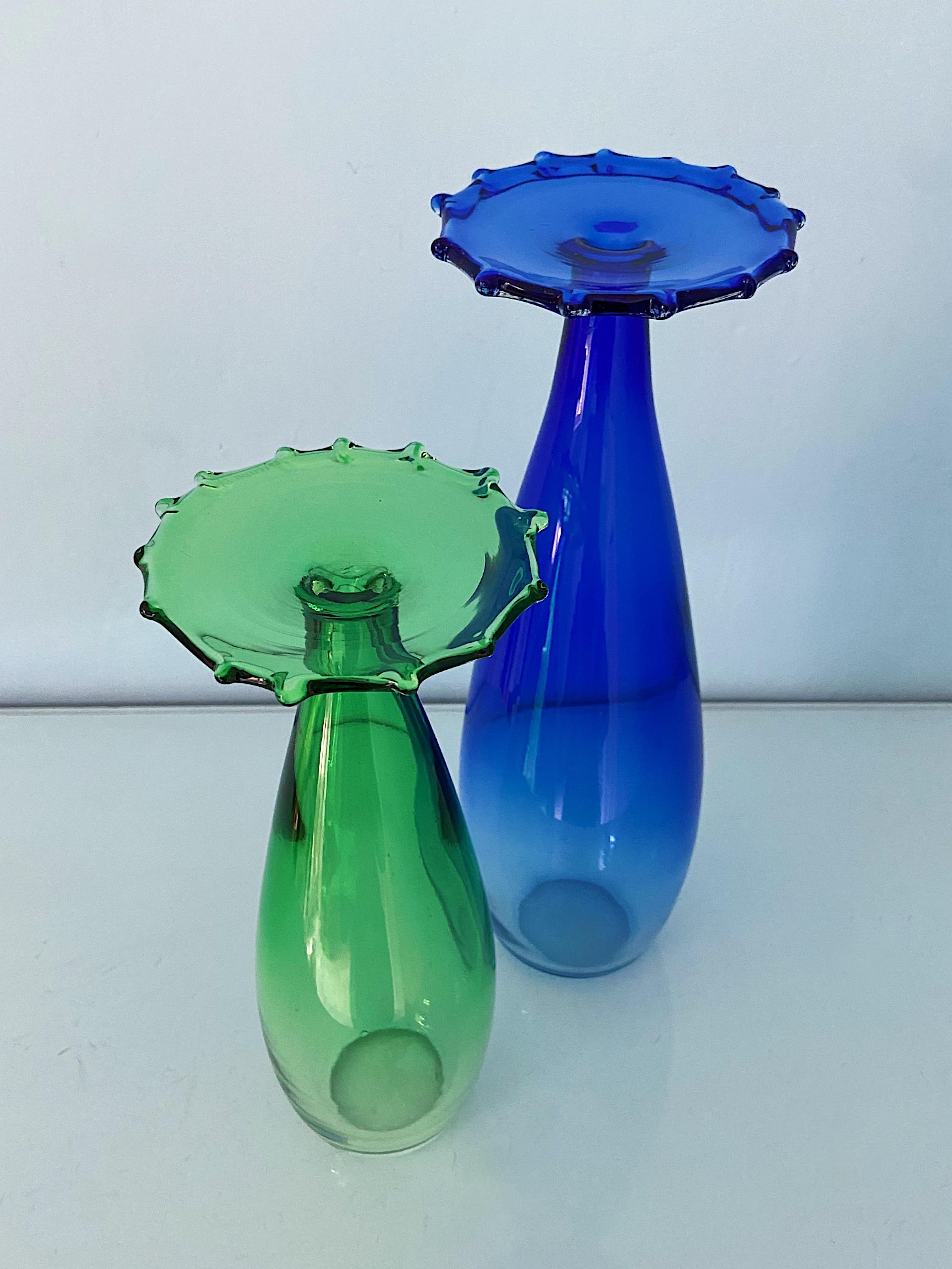 Pair of Mid-Century Modern Vases by La Murrina, 1970s In Good Condition For Sale In Palermo, PA