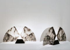 Pair of Mid Century Modern "Ventiglio" Table Lamps by Angelo Mangiarotti