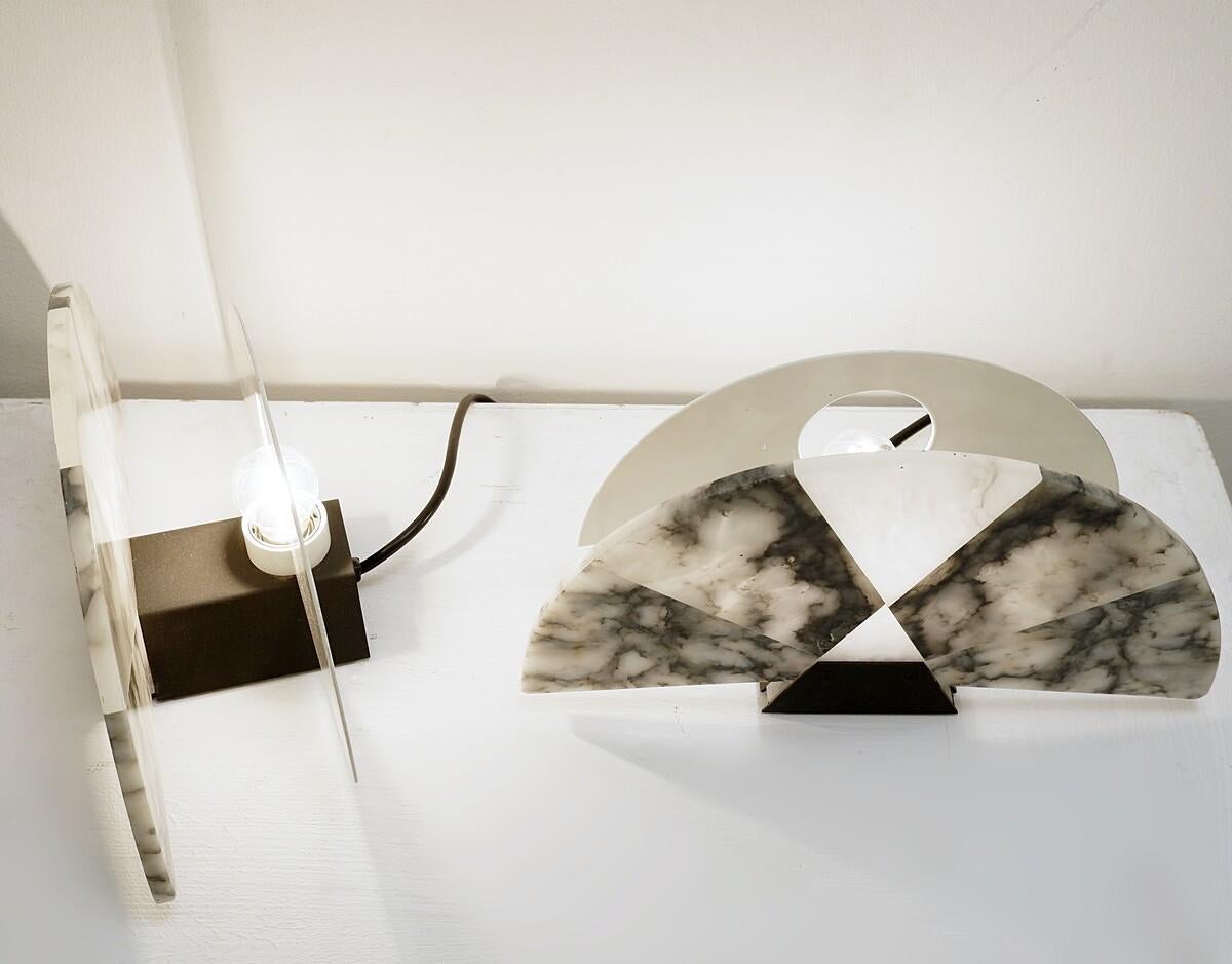 Ein Paar moderne „Ventiglio“-Tischlampen von Angelo Mangiarotti aus der Mitte des Jahrhunderts im Zustand „Gut“ im Angebot in Brussels, BE