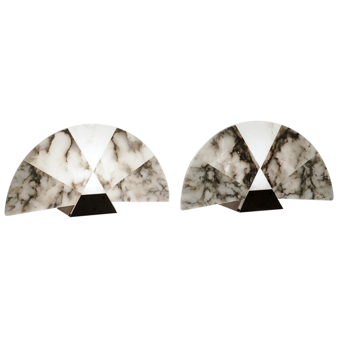 Pair of Mid Century Modern "Ventiglio" Table Lamps by Angelo Mangiarotti