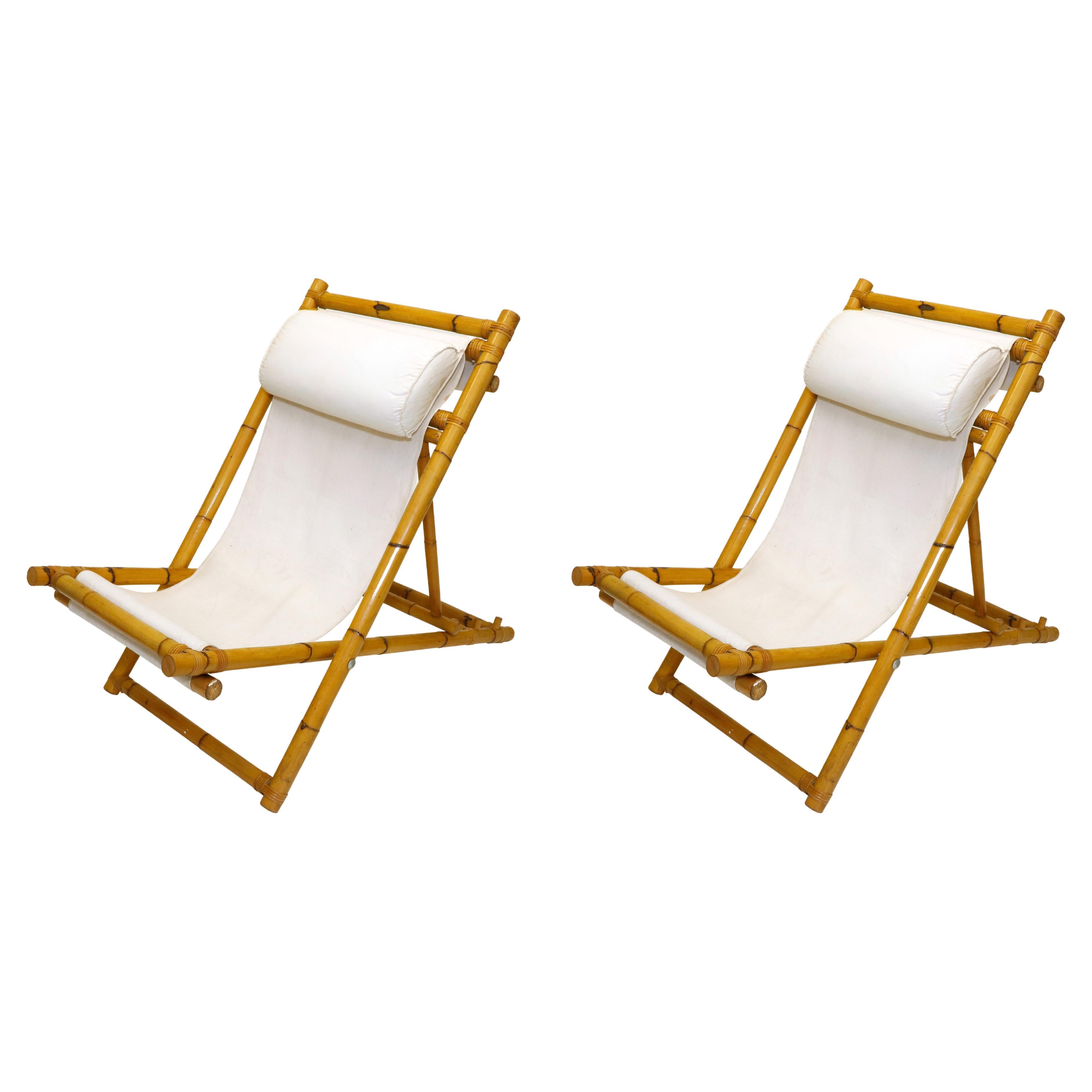 Bamboo sling chair top