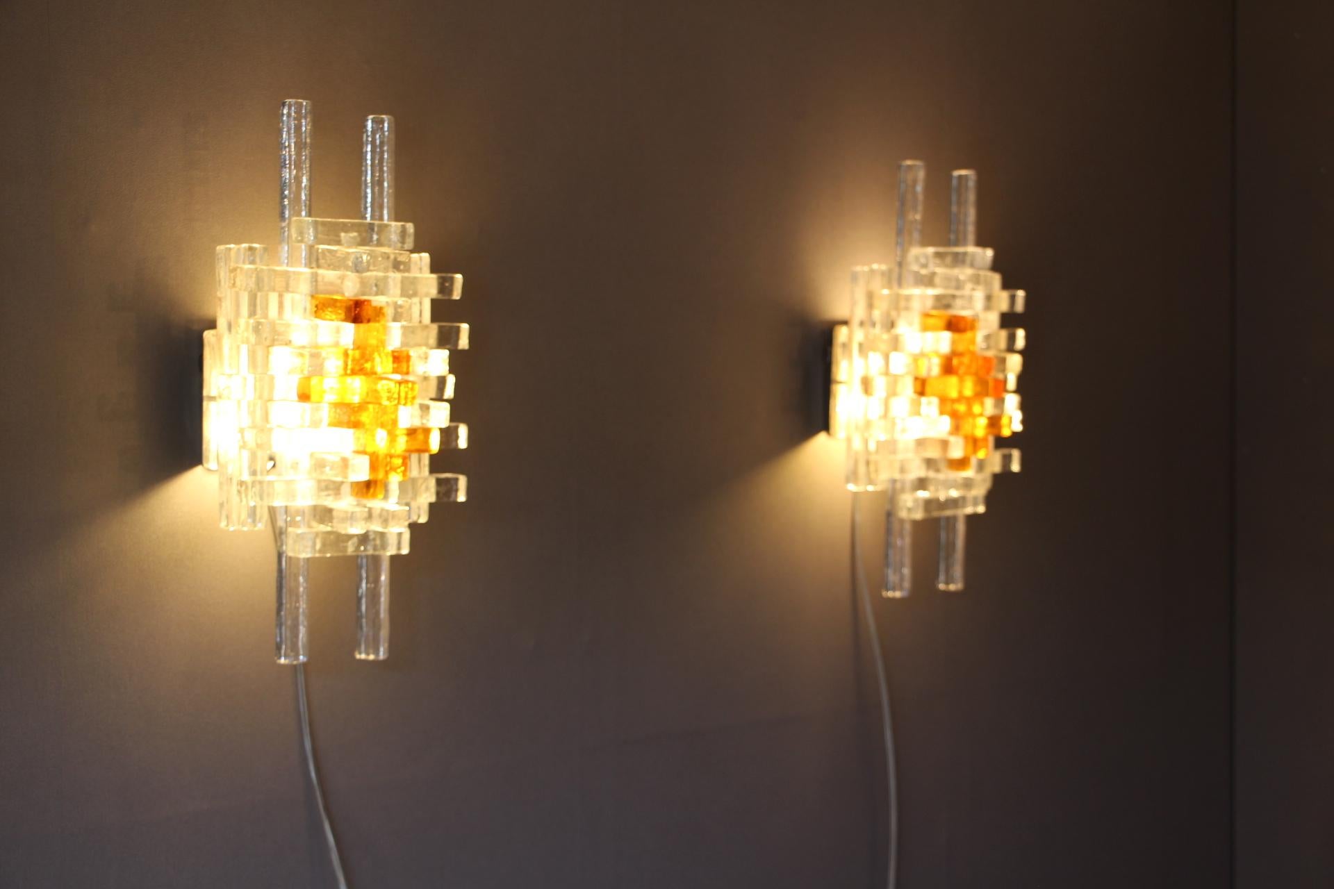 Pair of Mid-Century Modern Wall Lights by Albano Poli for Poliarte 9