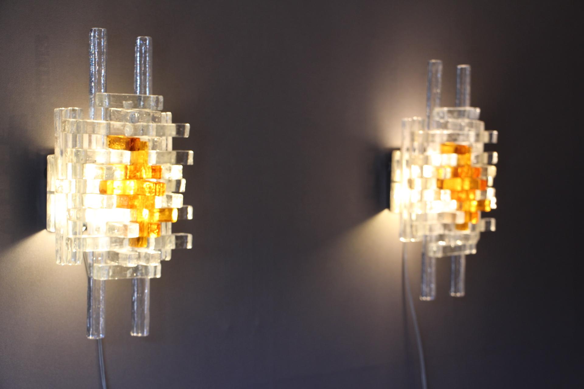 Pair of Mid-Century Modern Wall Lights by Albano Poli for Poliarte 10