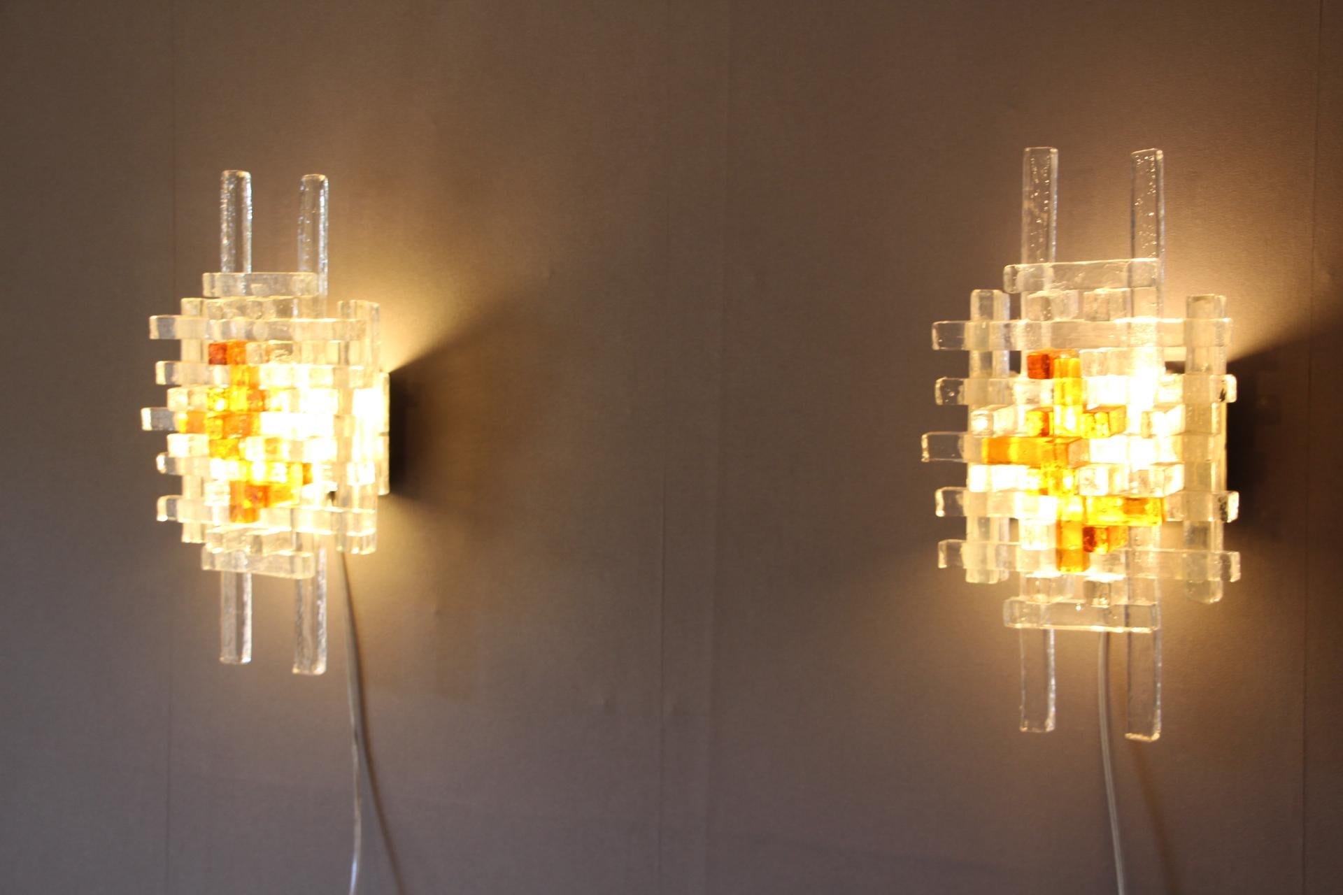 Pair of Mid-Century Modern Wall Lights by Albano Poli for Poliarte 11