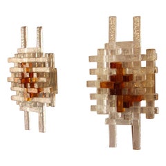 Pair of Mid-Century Modern Wall Lights by Albano Poli for Poliarte