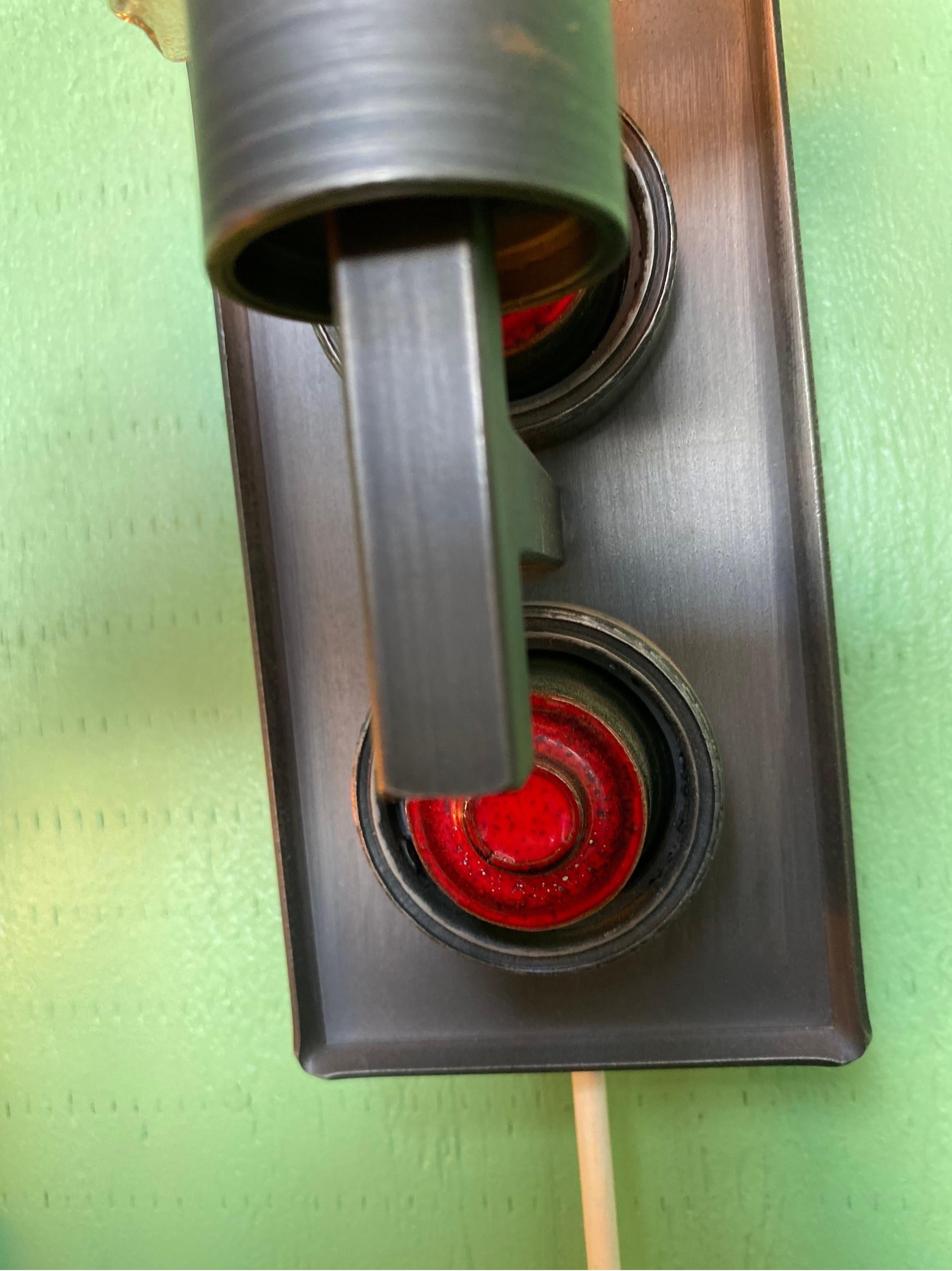 Late 20th Century Pair of Mid-Century Modern Wall Sconces