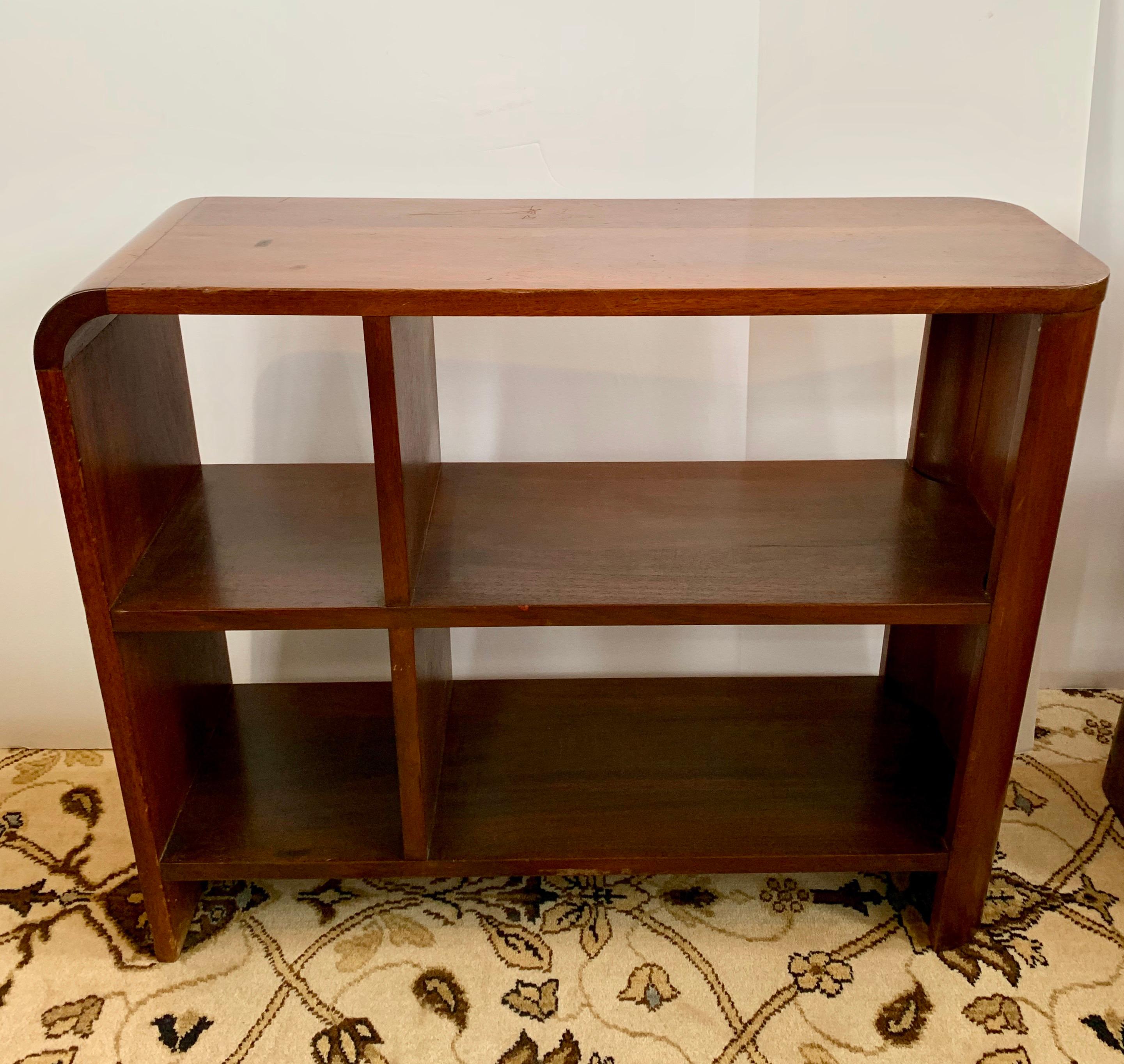 Pair of Mid-Century Modern Walnut Bookshelves Nightstands End Tables Bookcases 3