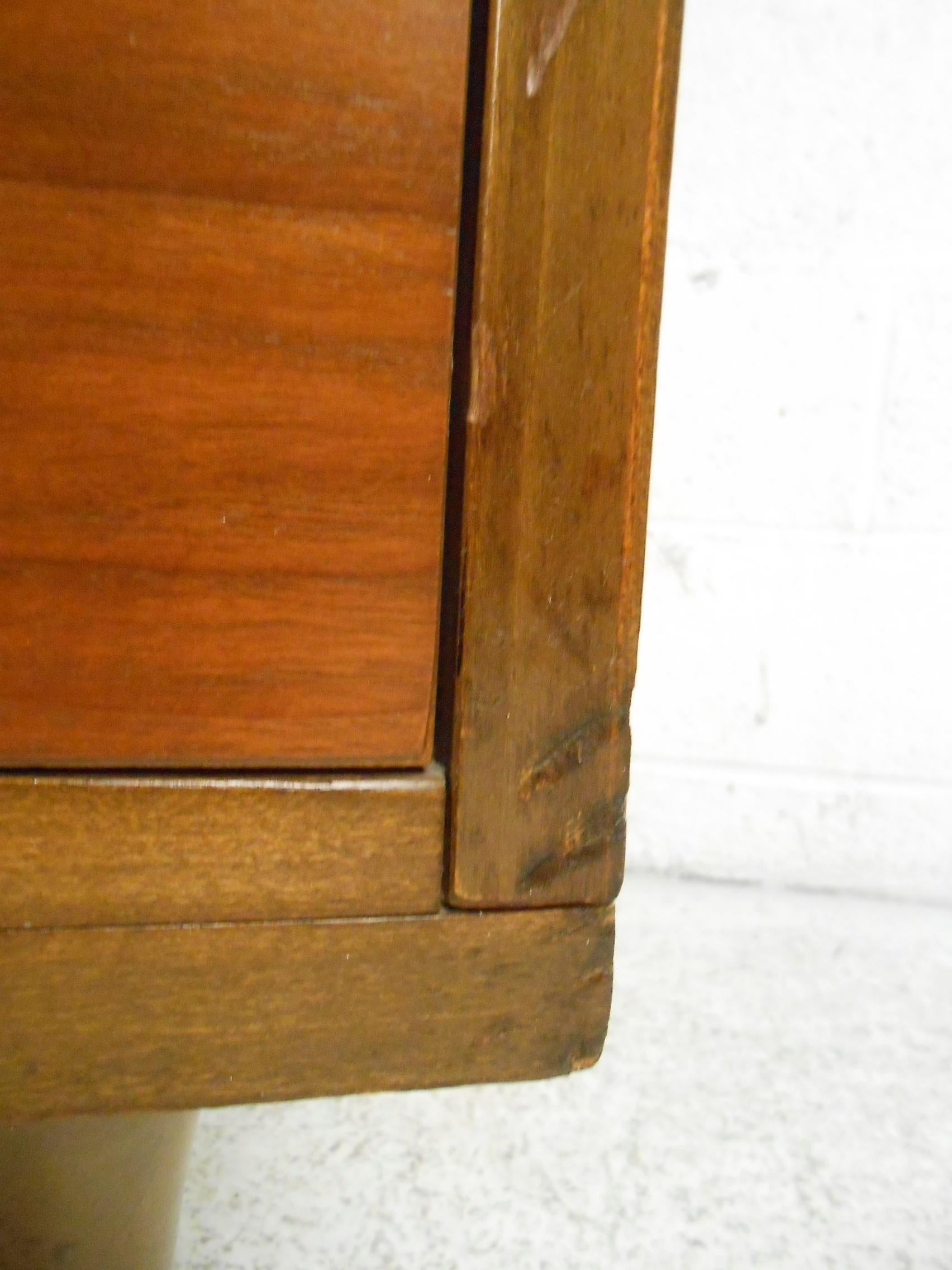 Pair of Mid-Century Modern Walnut Dressers 4