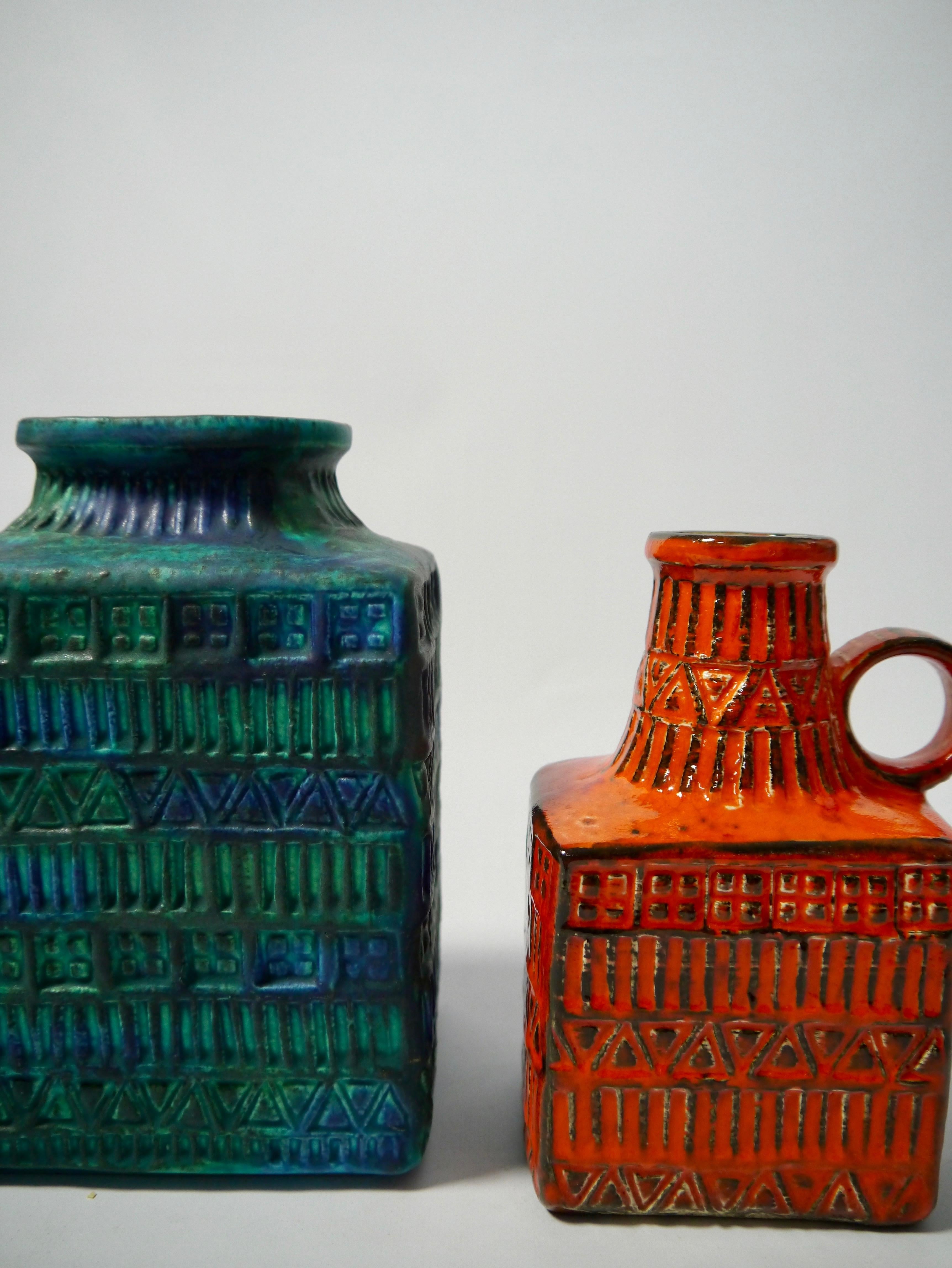 mid century pottery vase
