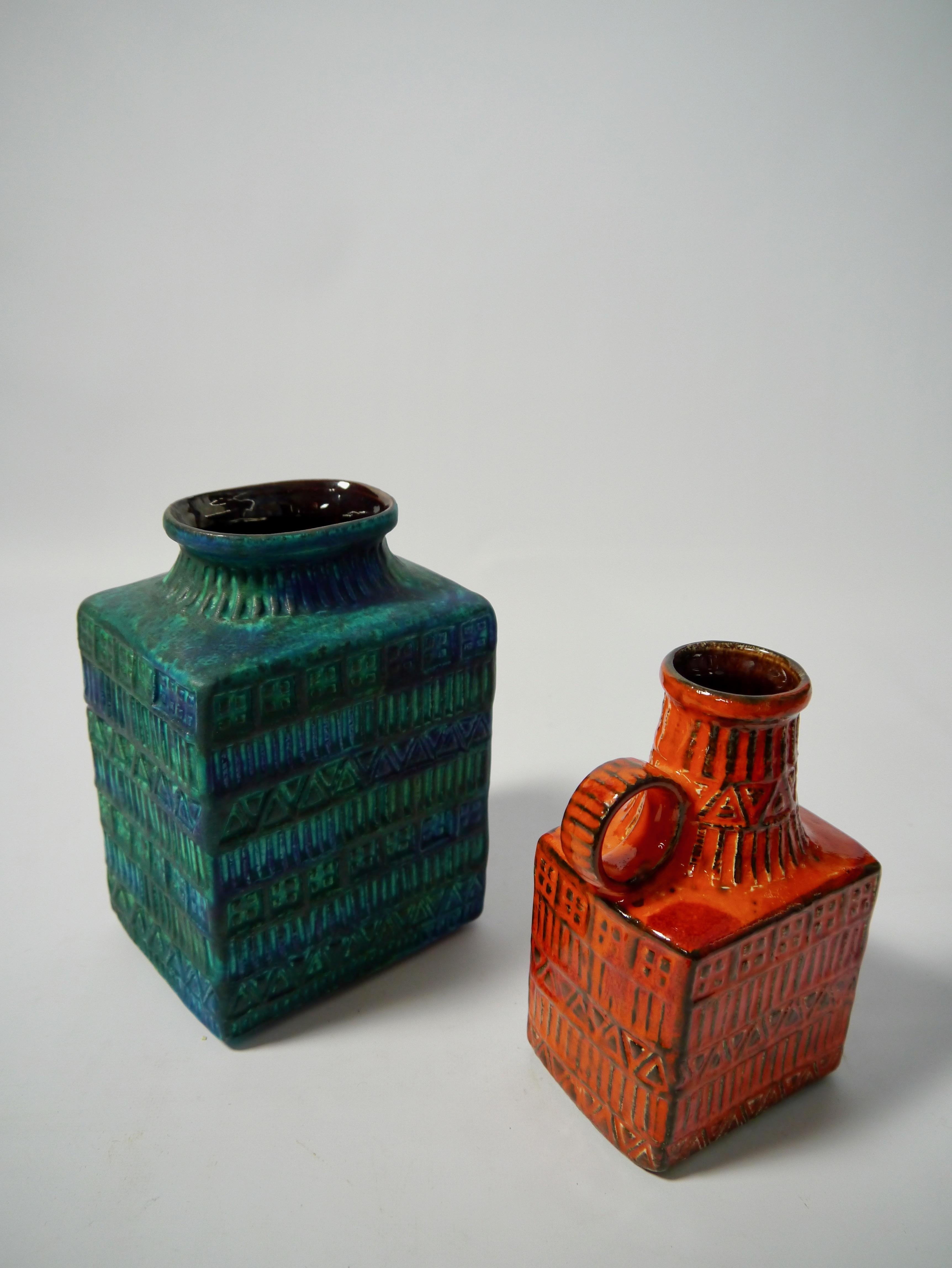 mid century pottery vase