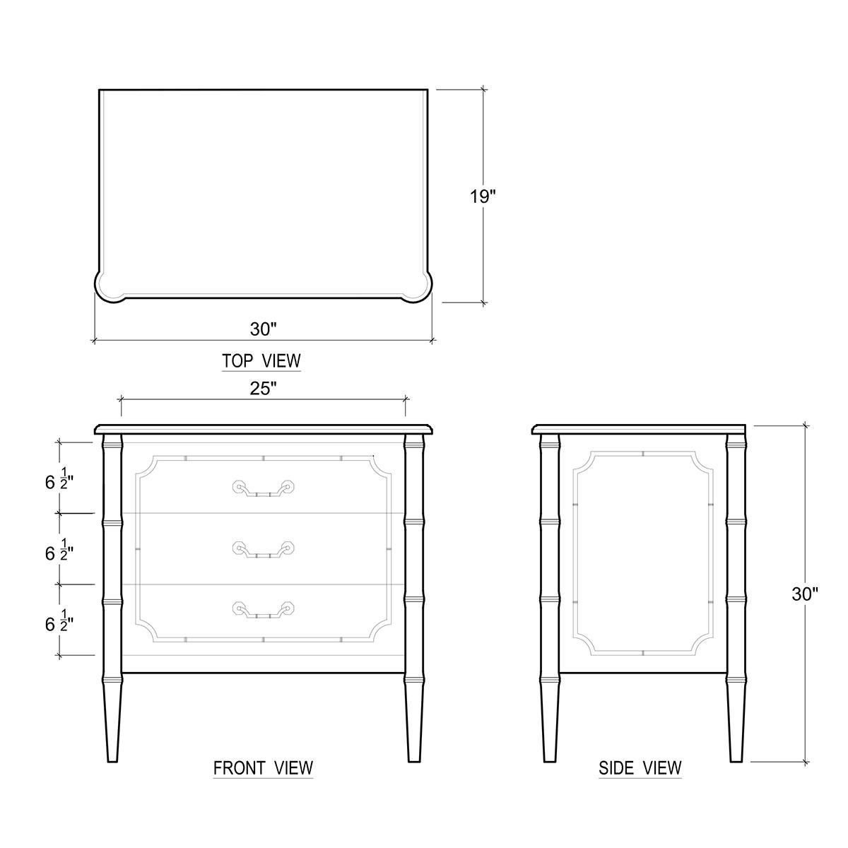 Pair of Mid Century Modern White Painted Nightstands For Sale 2