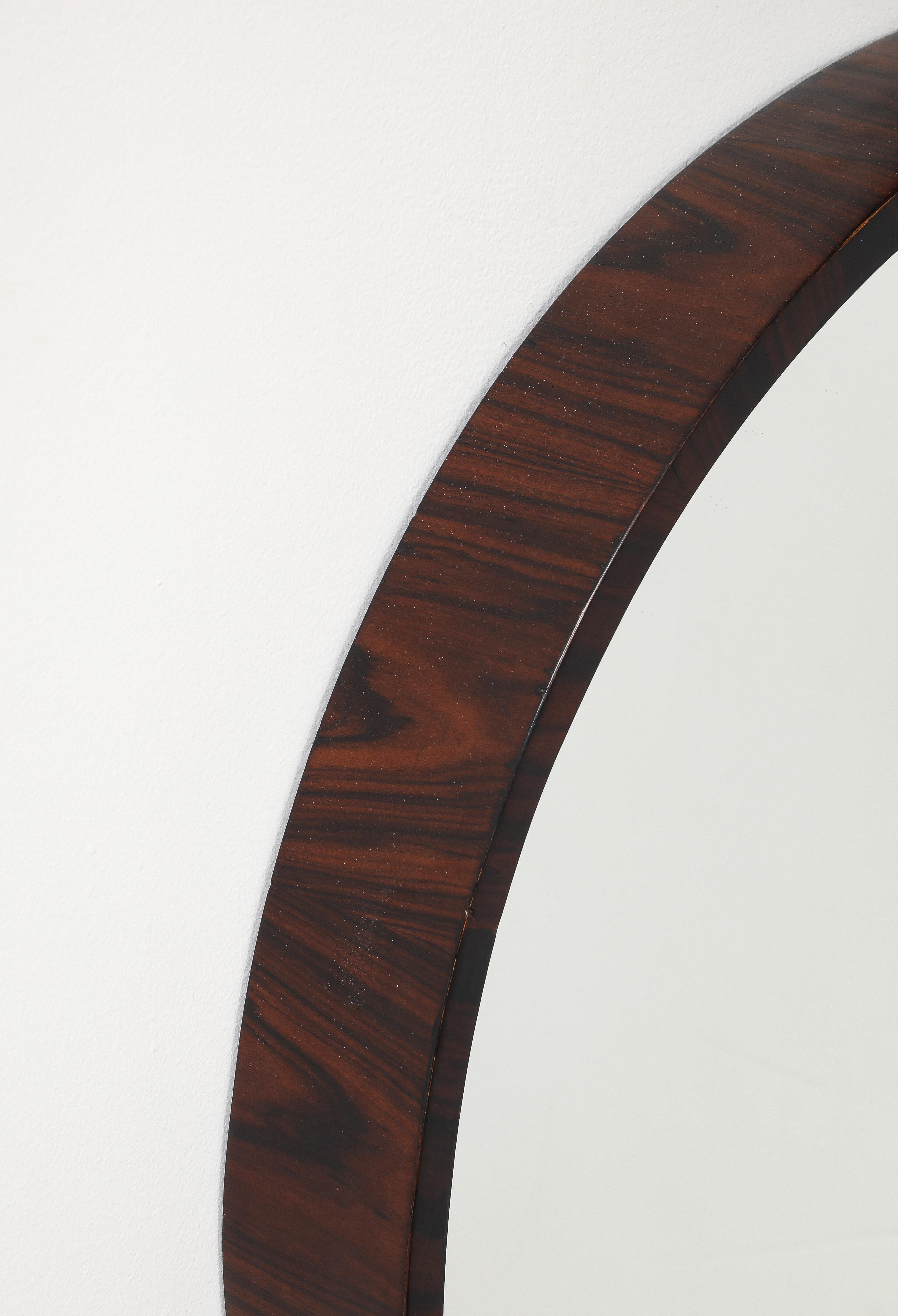 Pair of Mid-Century Modern Wooden Wall Mirrors by Brazilian Designer, 1960s In Good Condition For Sale In Deerfield Beach, FL
