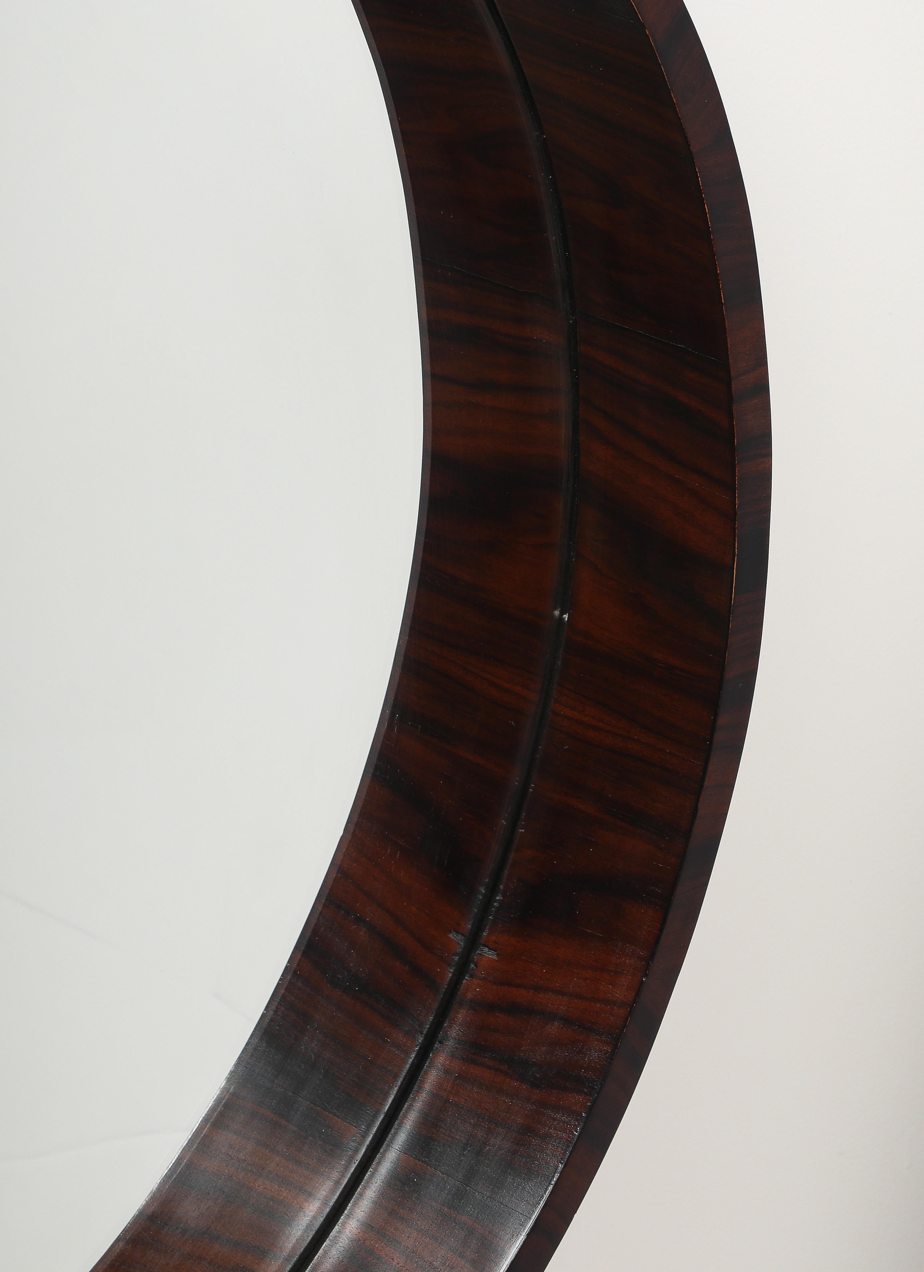Mid-20th Century Pair of Mid-Century Modern Wooden Wall Mirrors by Brazilian Designer, 1960s For Sale