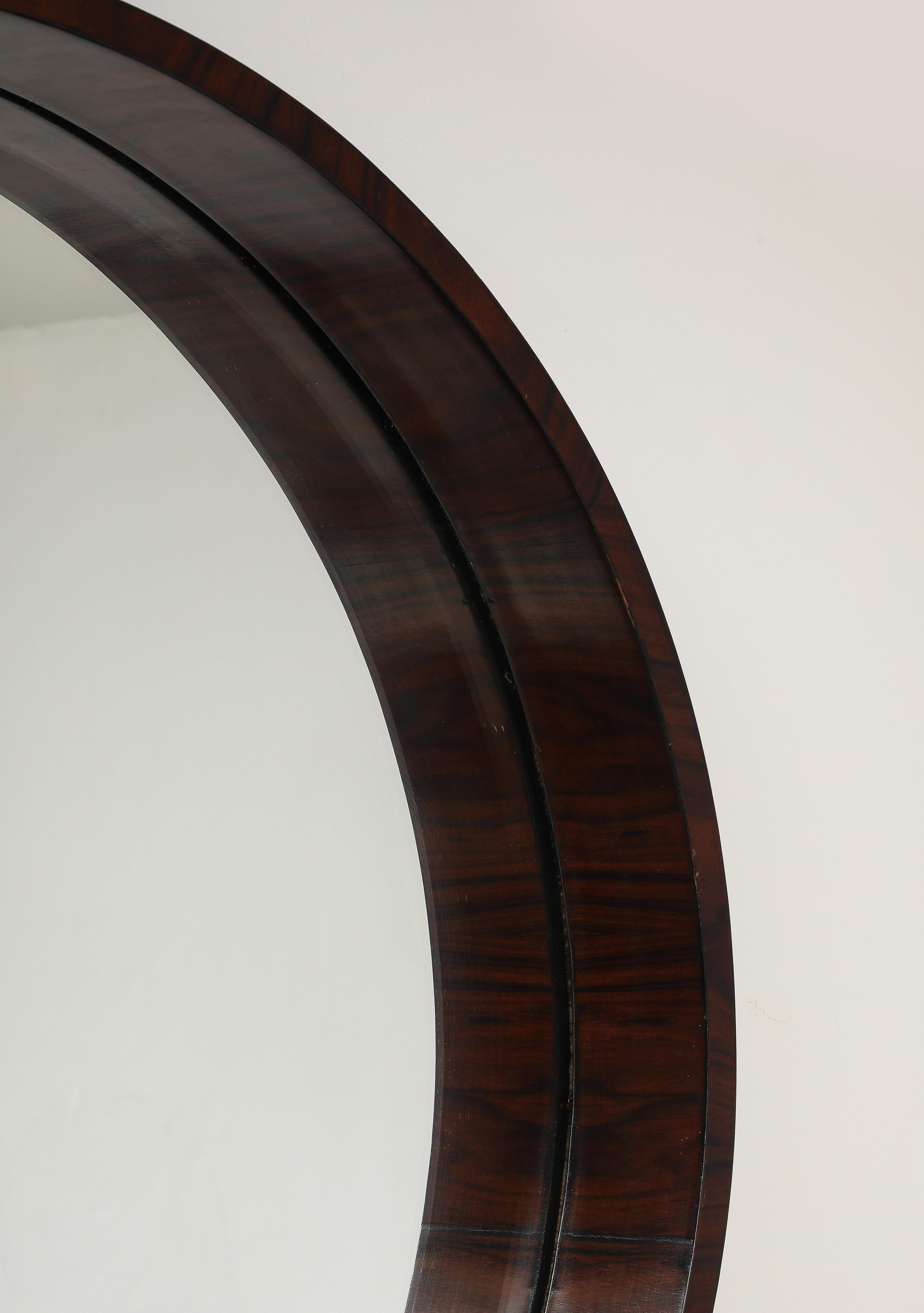 Pair of Mid-Century Modern Wooden Wall Mirrors by Brazilian Designer, 1960s For Sale 1