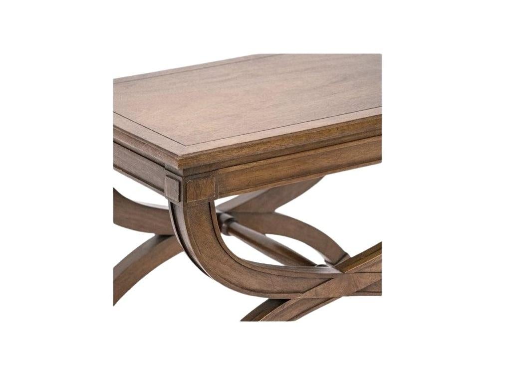 Wood Pair of Mid-Century Modern X-Form Stools / Benches, circa 1962 For Sale