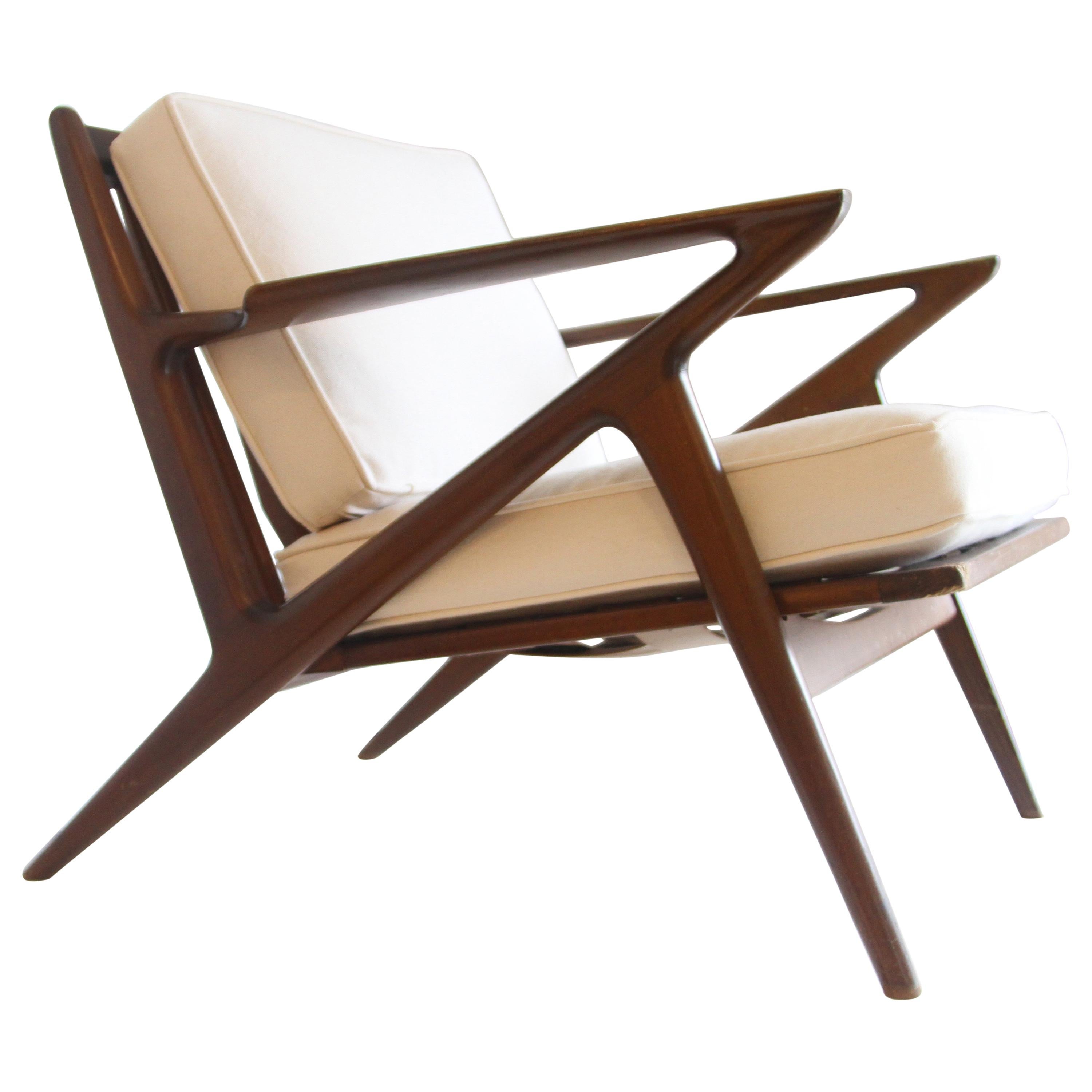 Paire de chaises Z modernes du milieu du siècle par Poul Jensen pour Selig