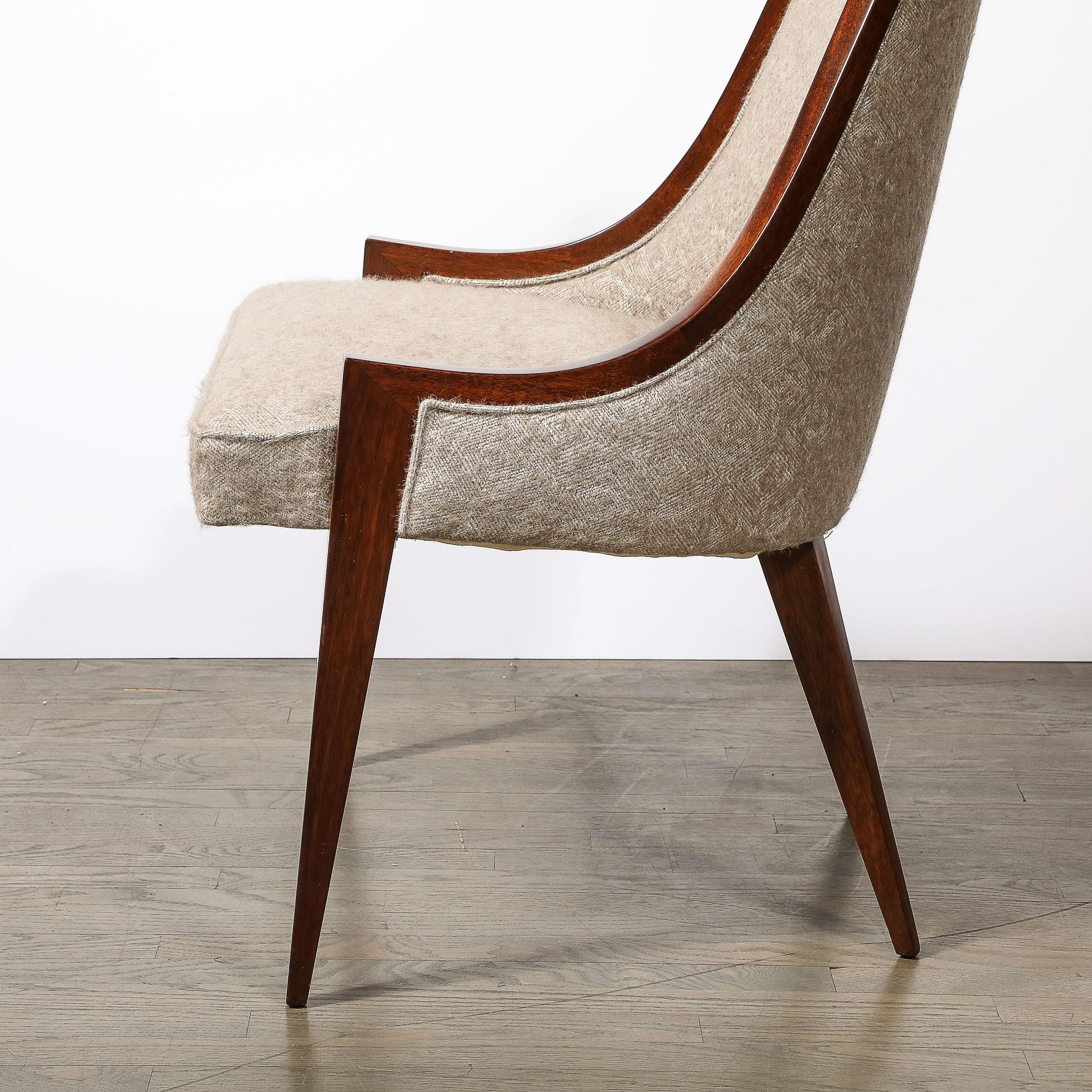 Tissu Paire de fauteuils Gondola modernistes du milieu du siècle dernier par Harvey Probber en vente