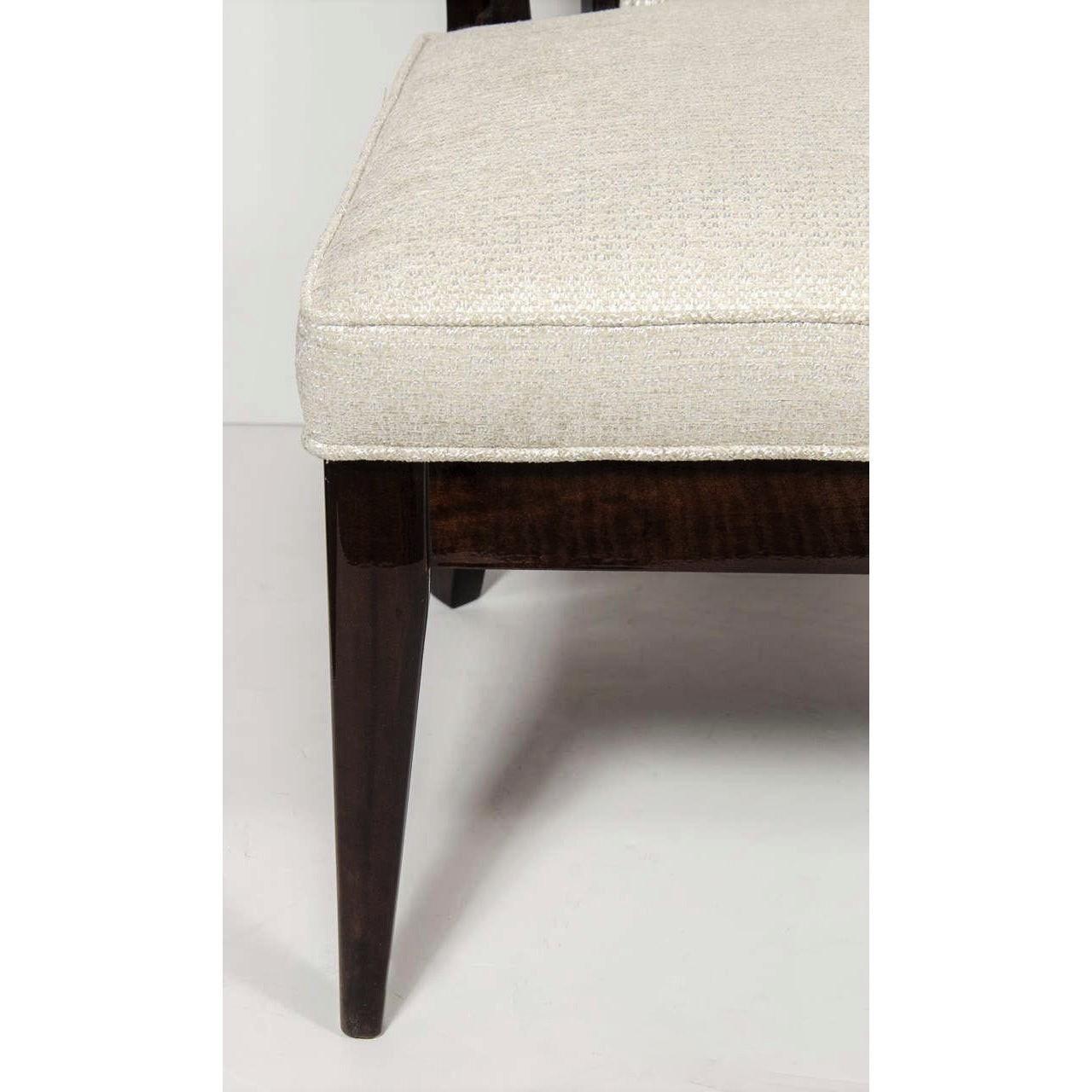 Mid-20th Century Pair of Mid-Century Modernist Klismos Slipper Chairs For Sale