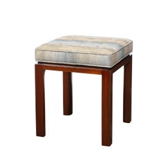 Coppia di sgabelli modernisti di metà secolo con bottoni di Harvey Probber