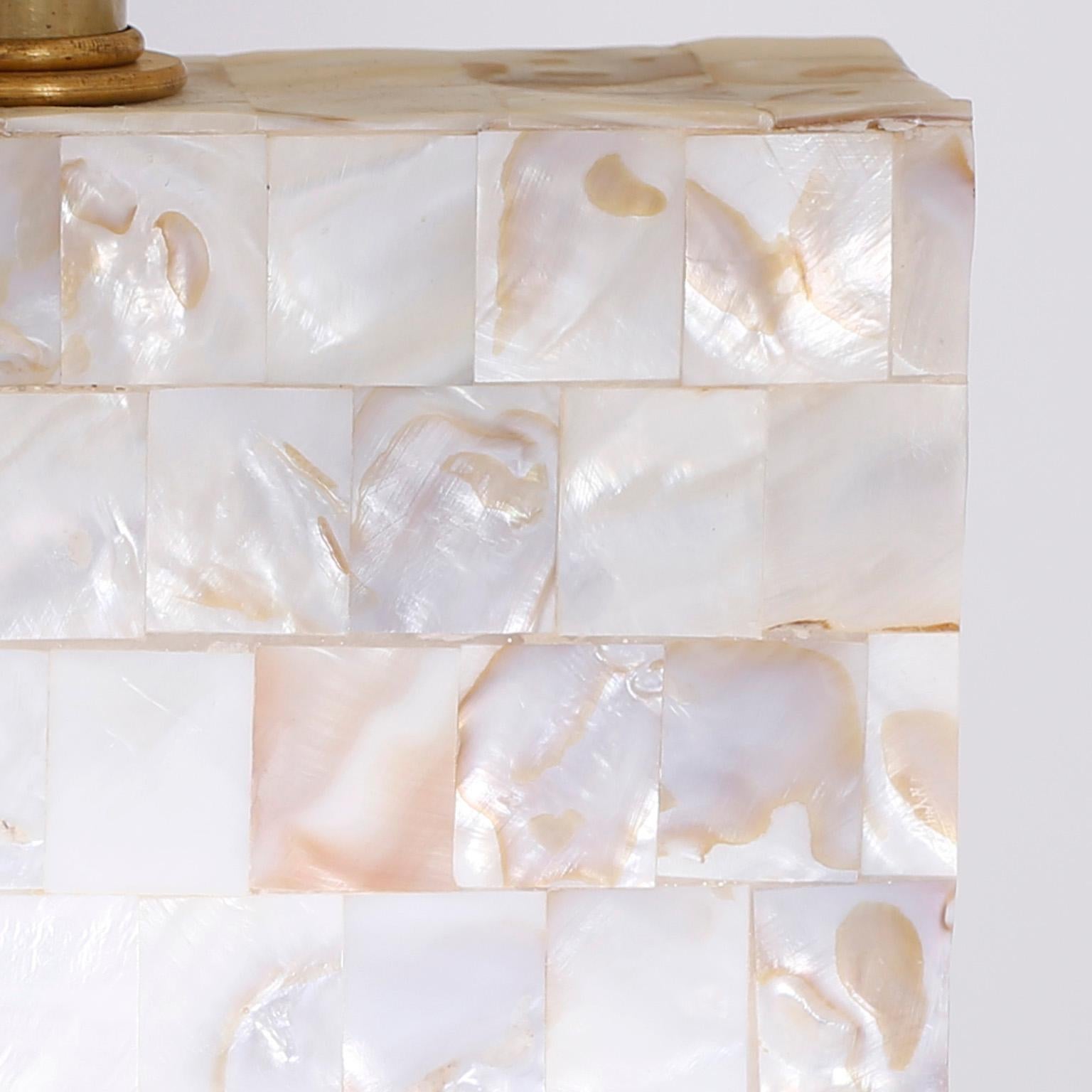 mother of pearl bedside lamps