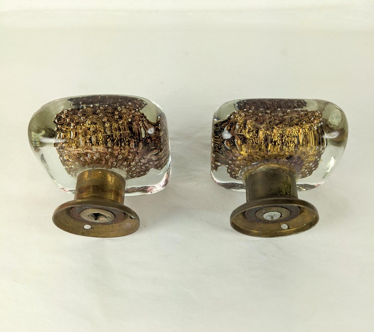 Pair of MidCentury Murano Door Knobs For Sale at 1stDibs