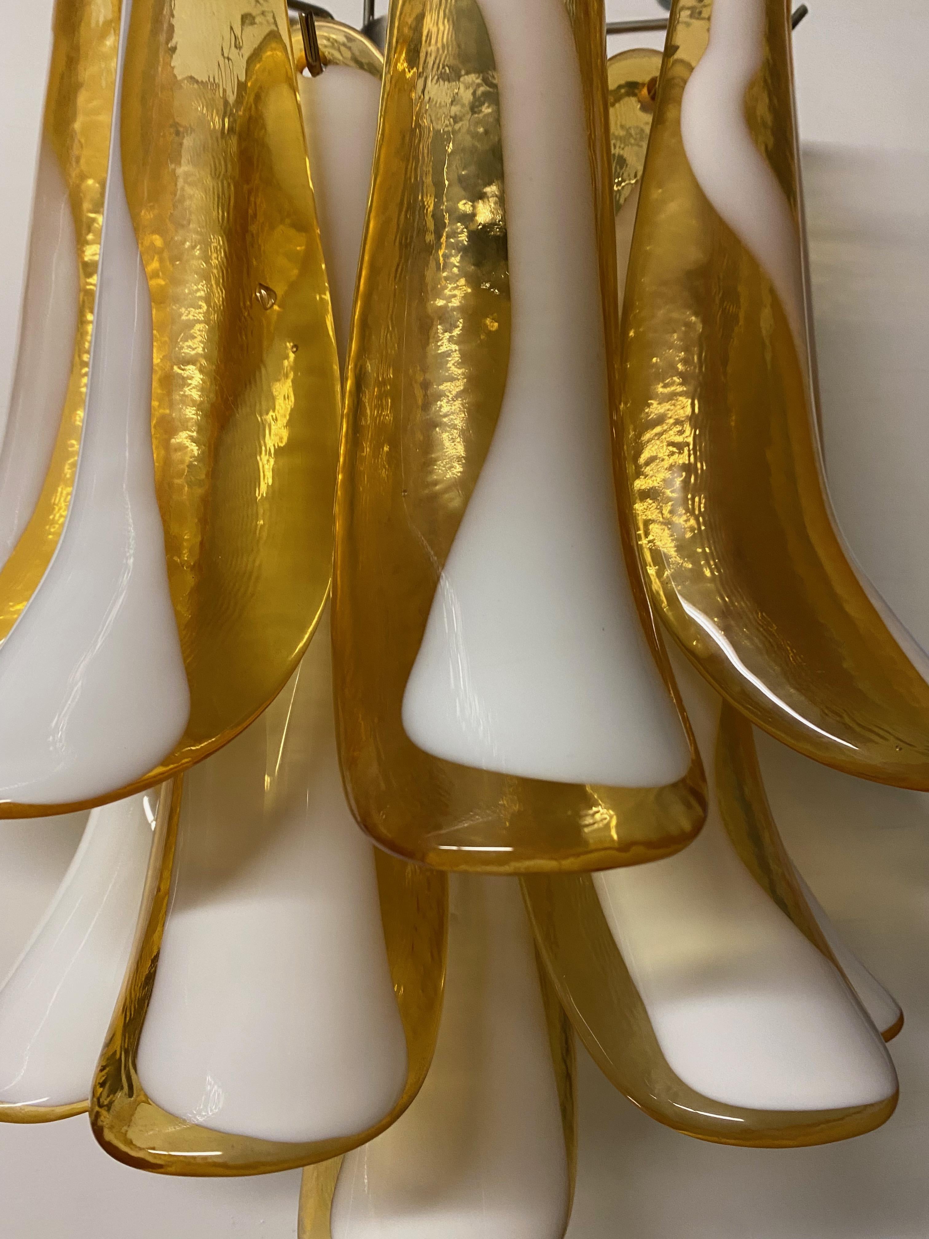 Mid-Century Modern Pair of Mid Century Murano Glass Sconces For Sale